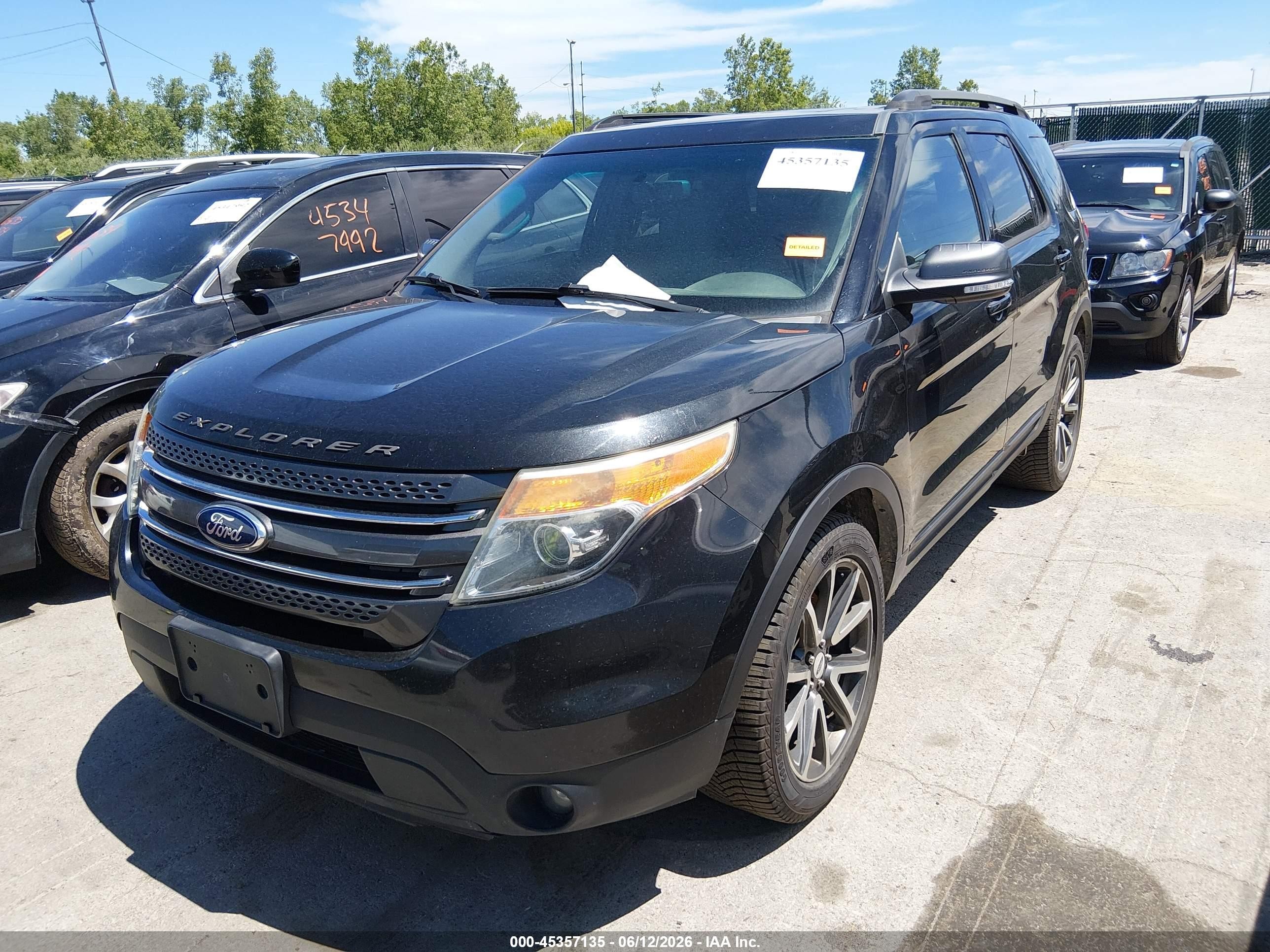 2015 Ford Explorer Xlt Black vin: 1FM5K8D8XFGC47763