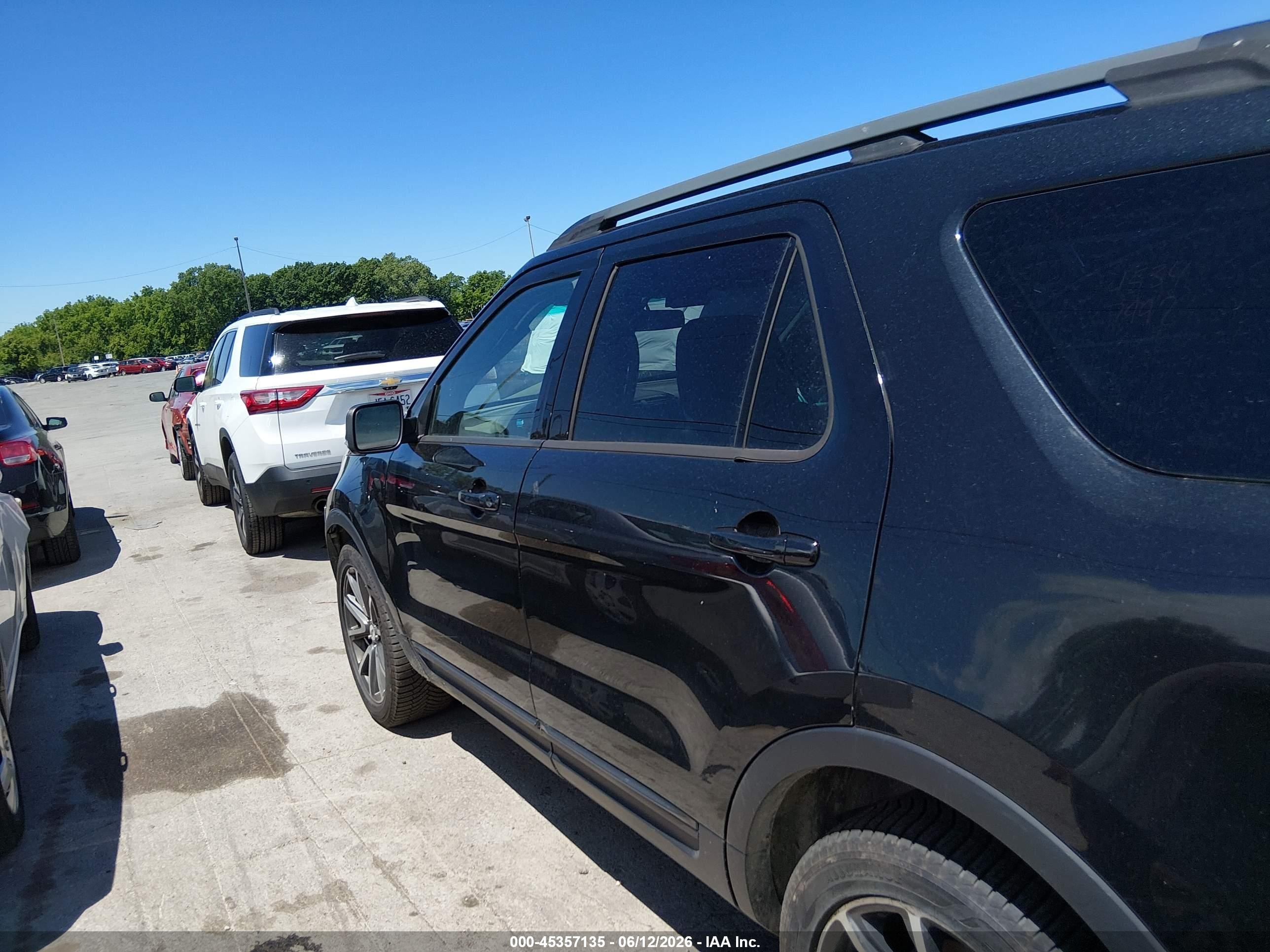 2015 Ford Explorer Xlt Black vin: 1FM5K8D8XFGC47763