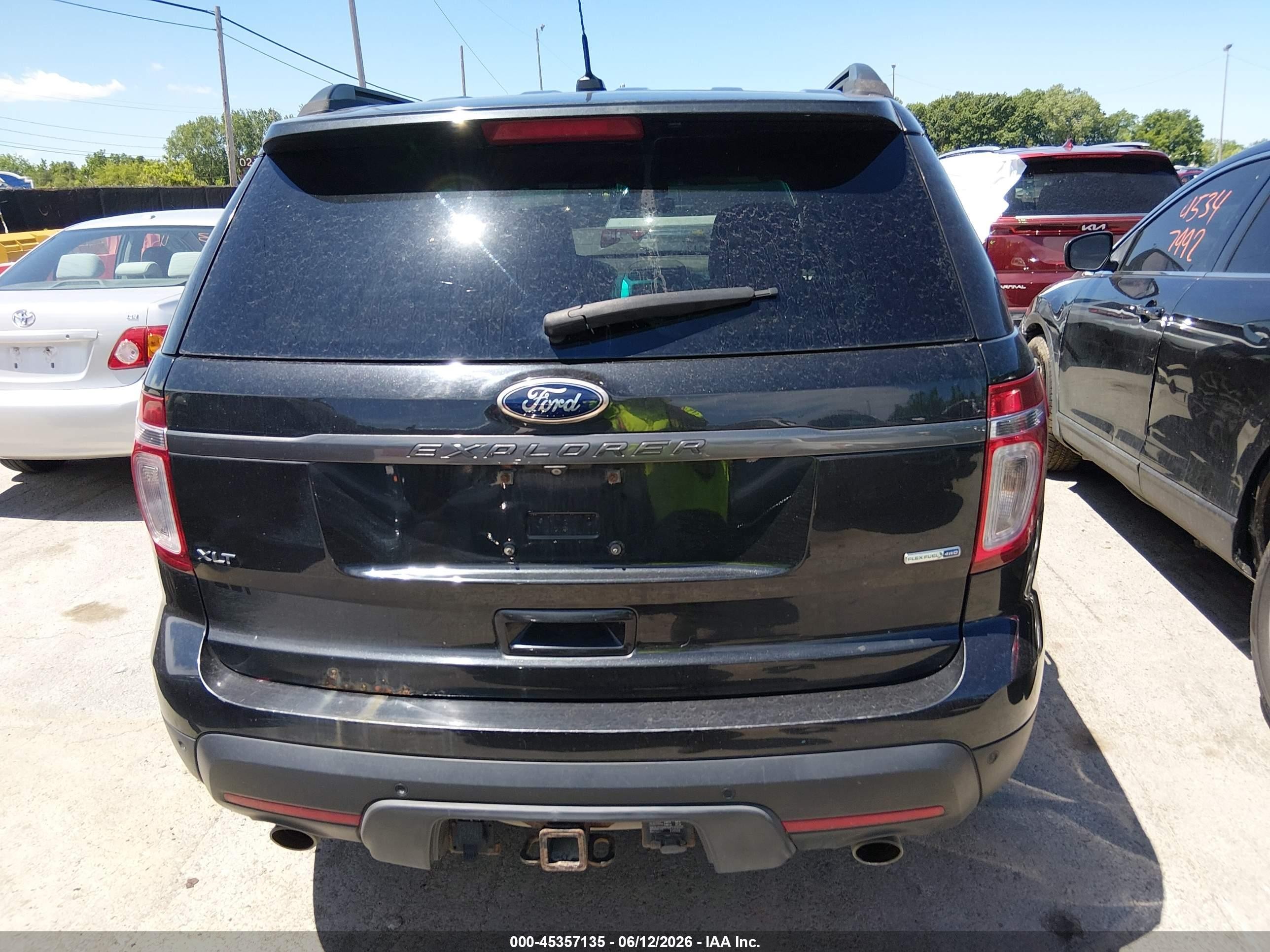 2015 Ford Explorer Xlt Black vin: 1FM5K8D8XFGC47763