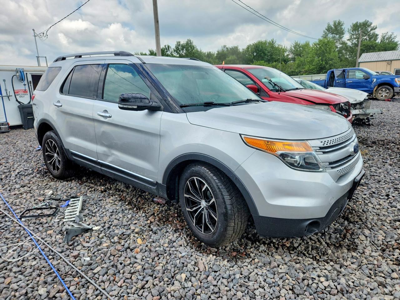 2015 Ford Explorer Xlt Silver vin: 1FM5K8D8XFGC59993