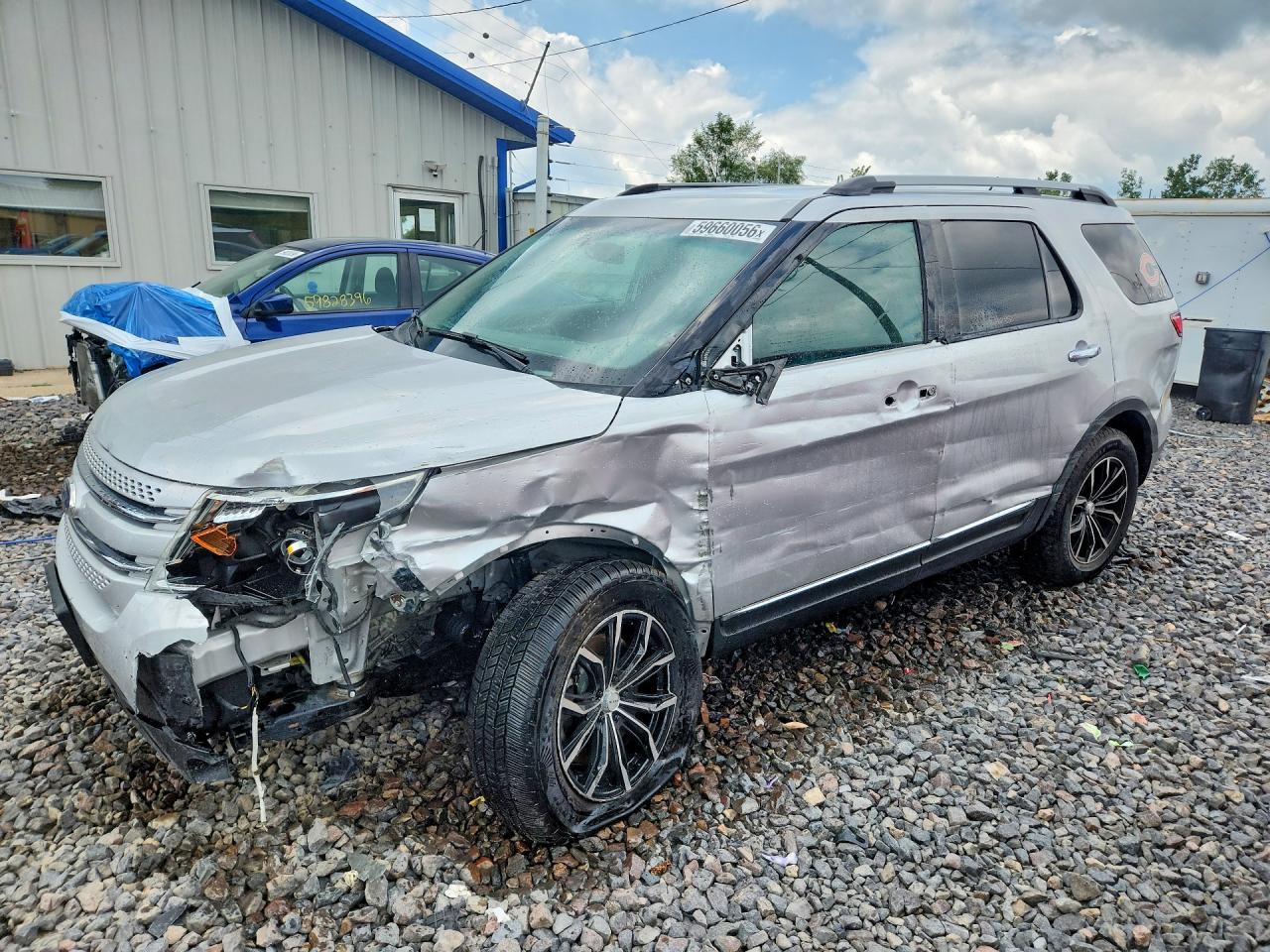 2015 Ford Explorer Xlt Silver vin: 1FM5K8D8XFGC59993