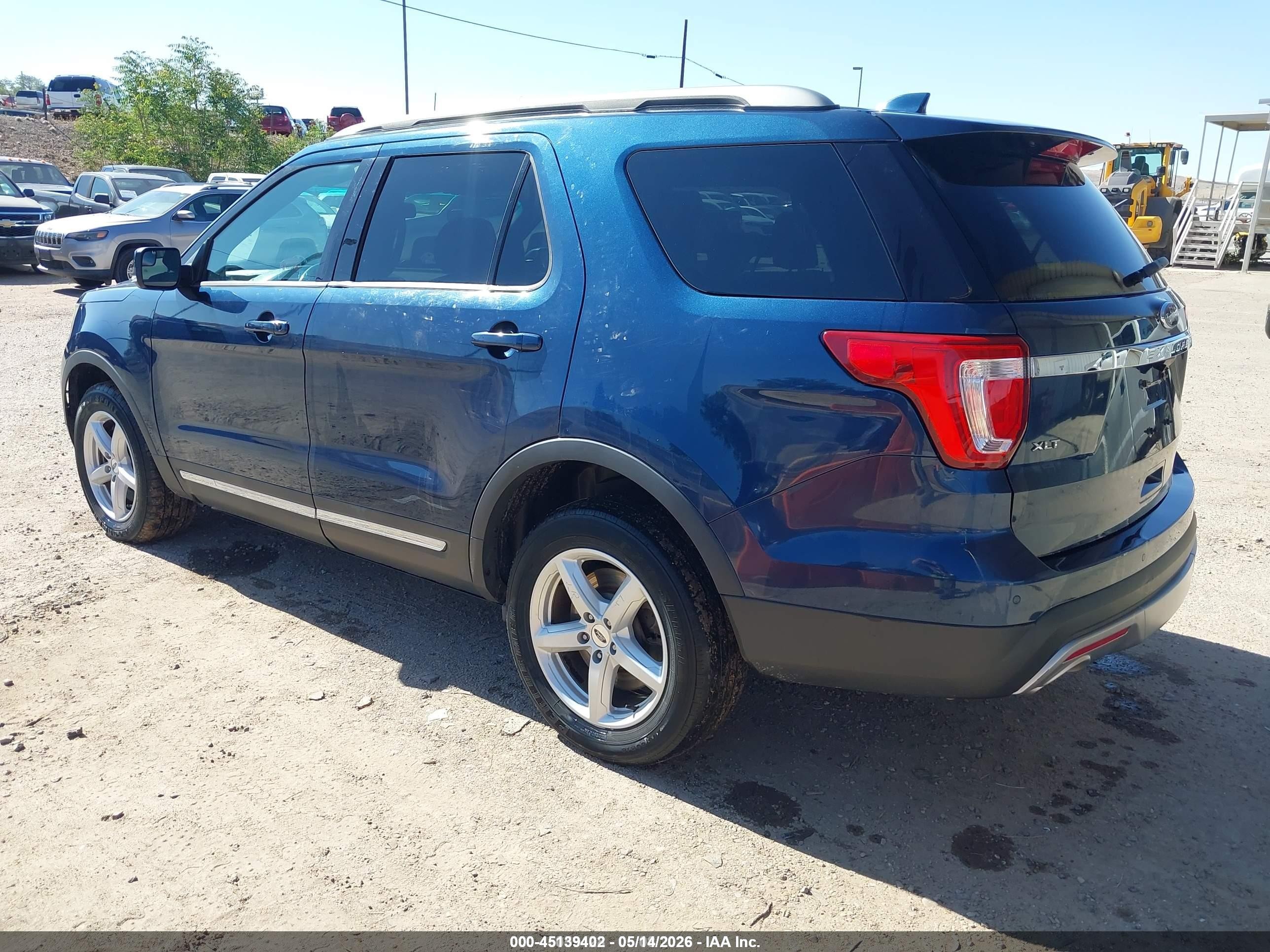 2016 Ford Explorer Xlt Blue vin: 1FM5K8D8XGGC63060