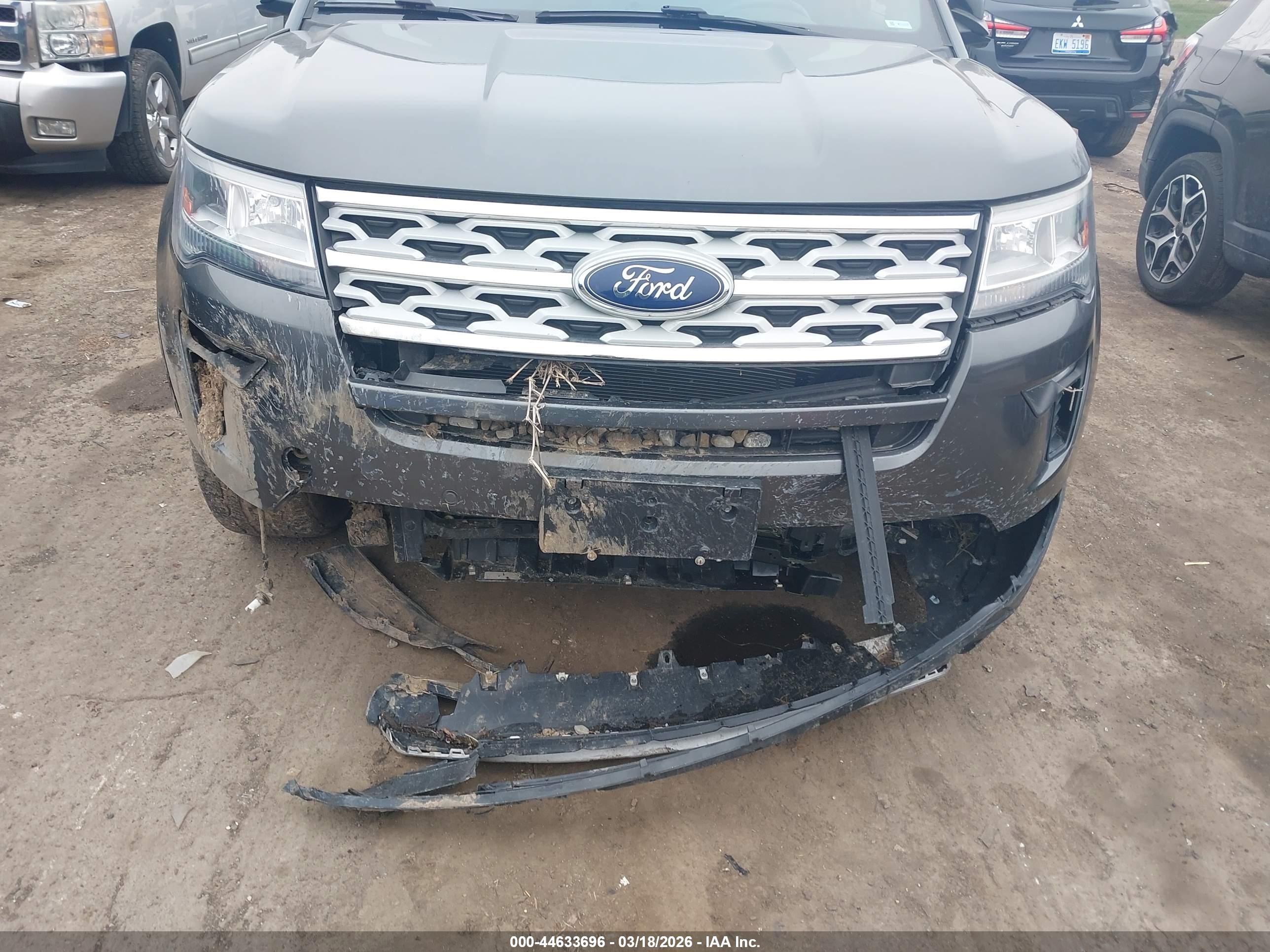 2018 Ford Explorer Xlt Gray vin: 1FM5K8D8XJGC32589
