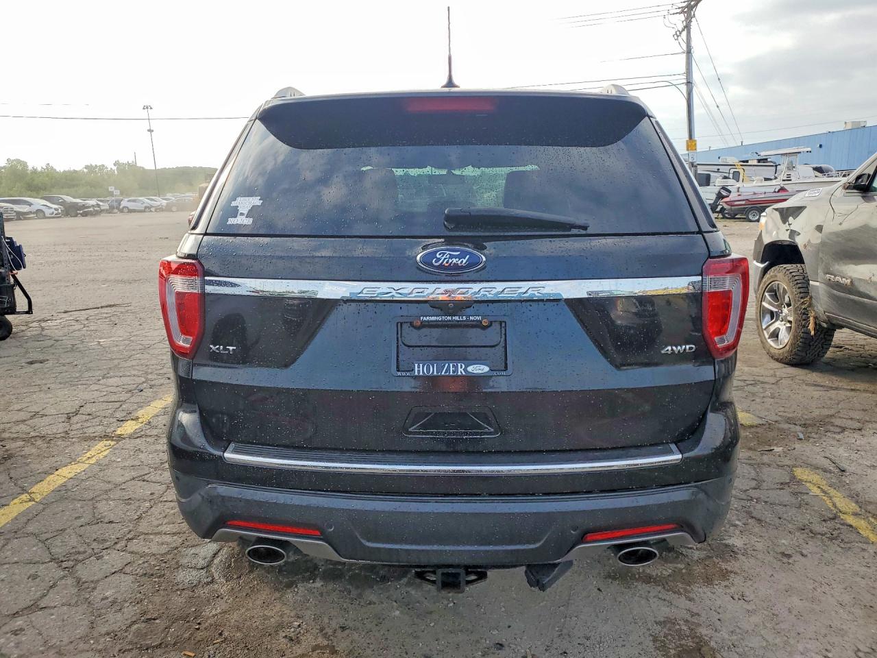 2018 Ford Explorer Xlt Black vin: 1FM5K8D8XJGC83736