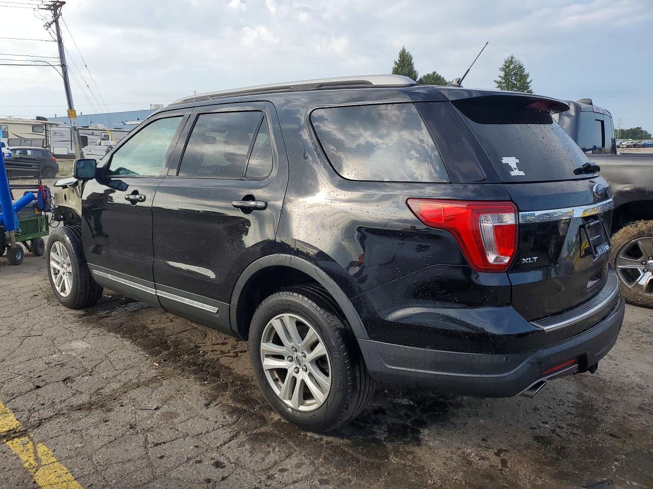 2018 Ford Explorer Xlt Black vin: 1FM5K8D8XJGC83736