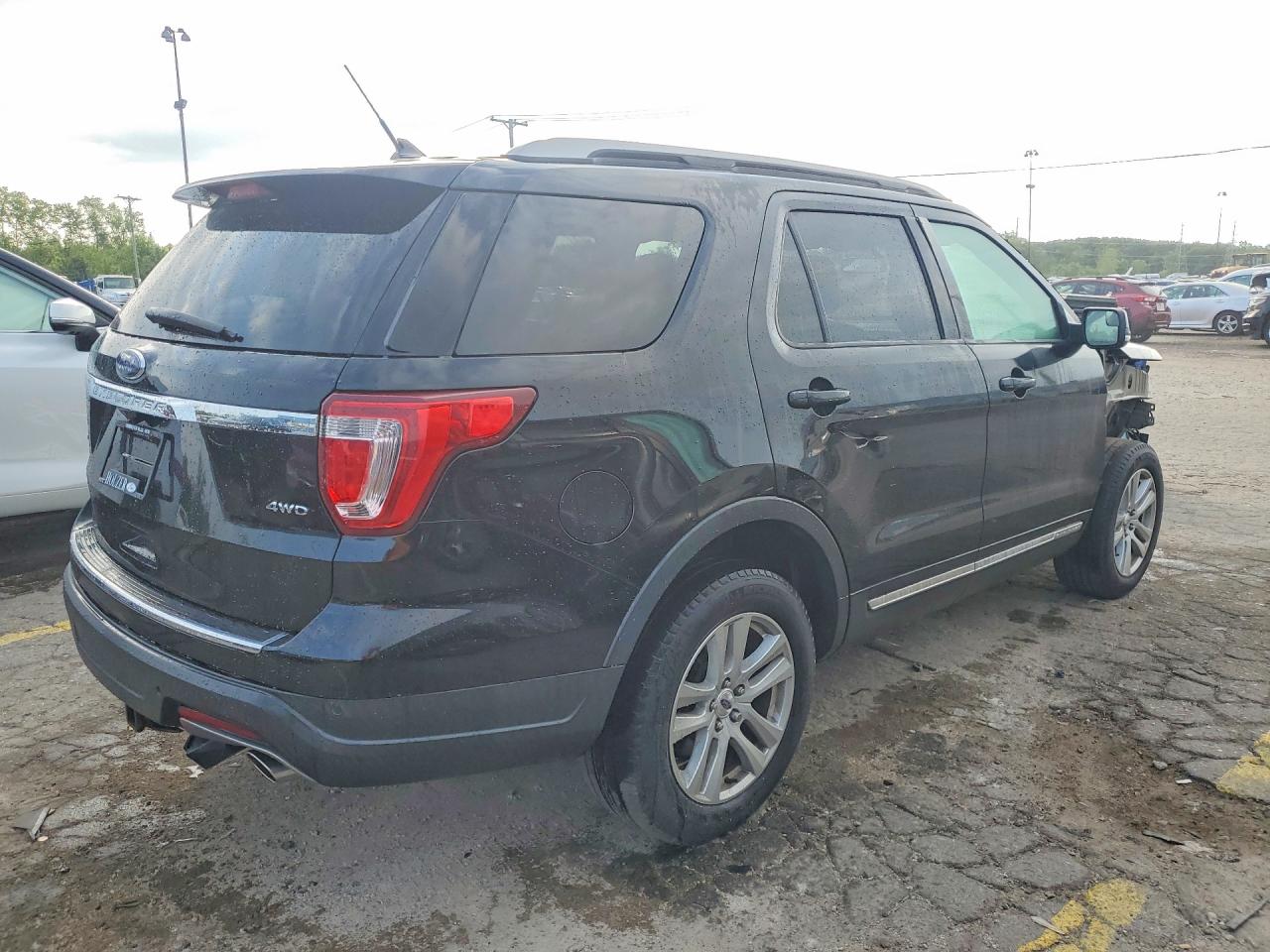 2018 Ford Explorer Xlt Black vin: 1FM5K8D8XJGC83736