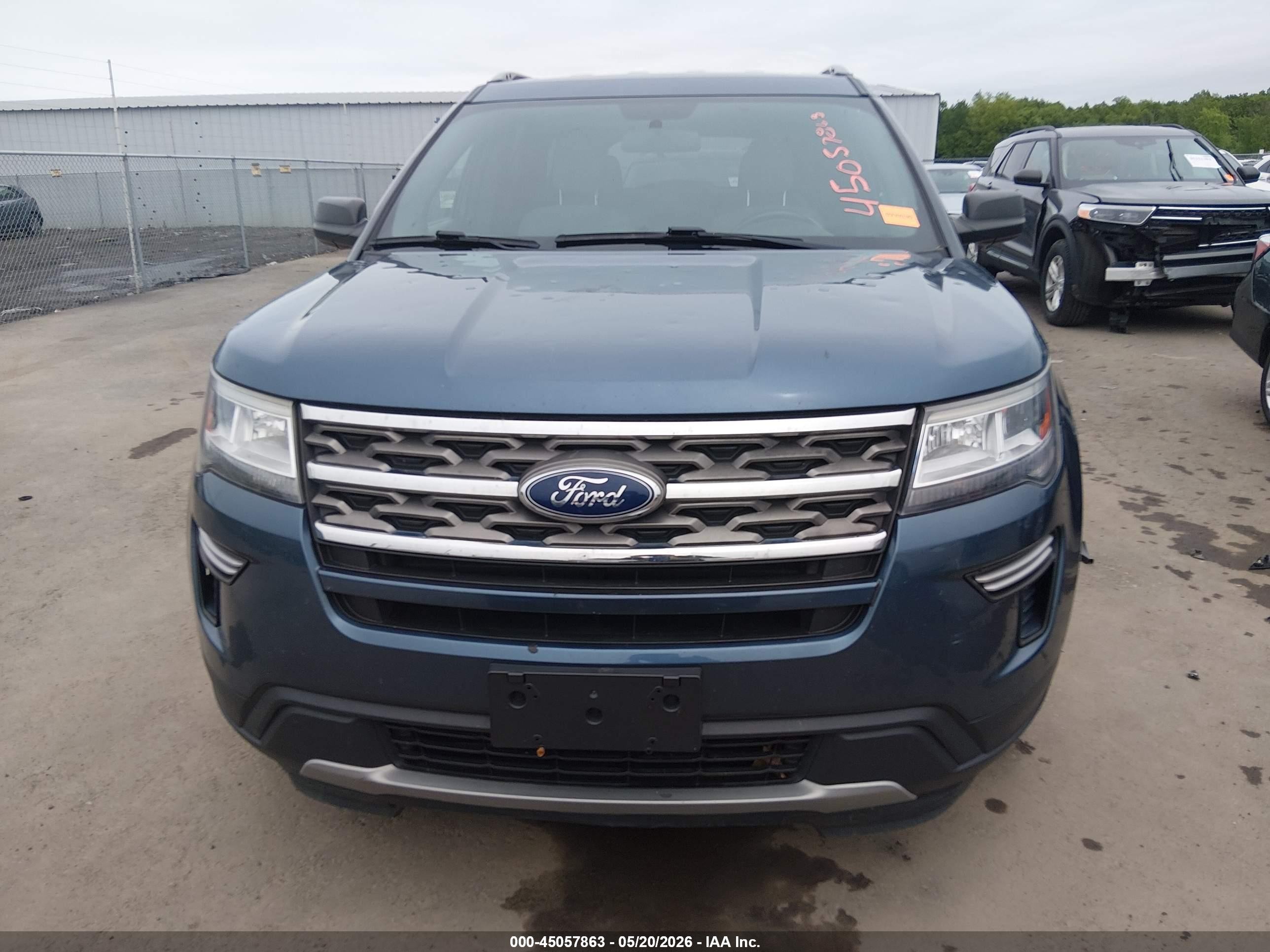 2019 Ford Explorer Xlt Blue vin: 1FM5K8D8XKGA16338