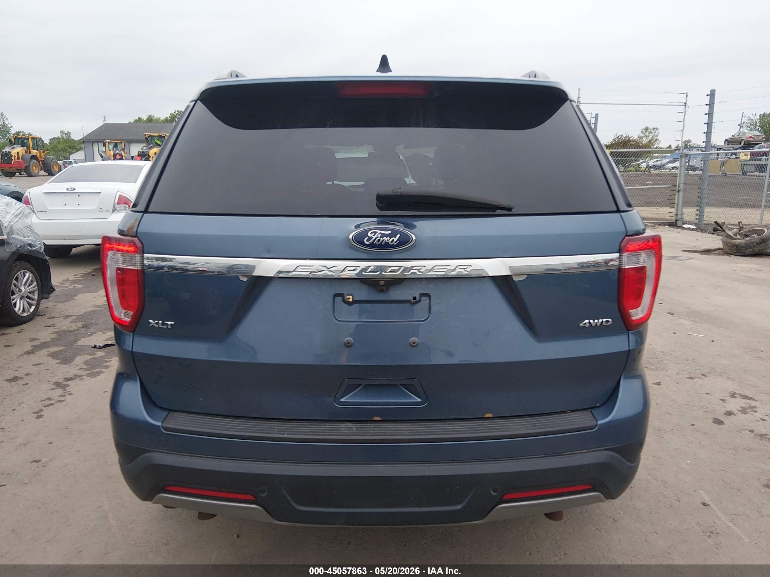 2019 Ford Explorer Xlt Blue vin: 1FM5K8D8XKGA16338
