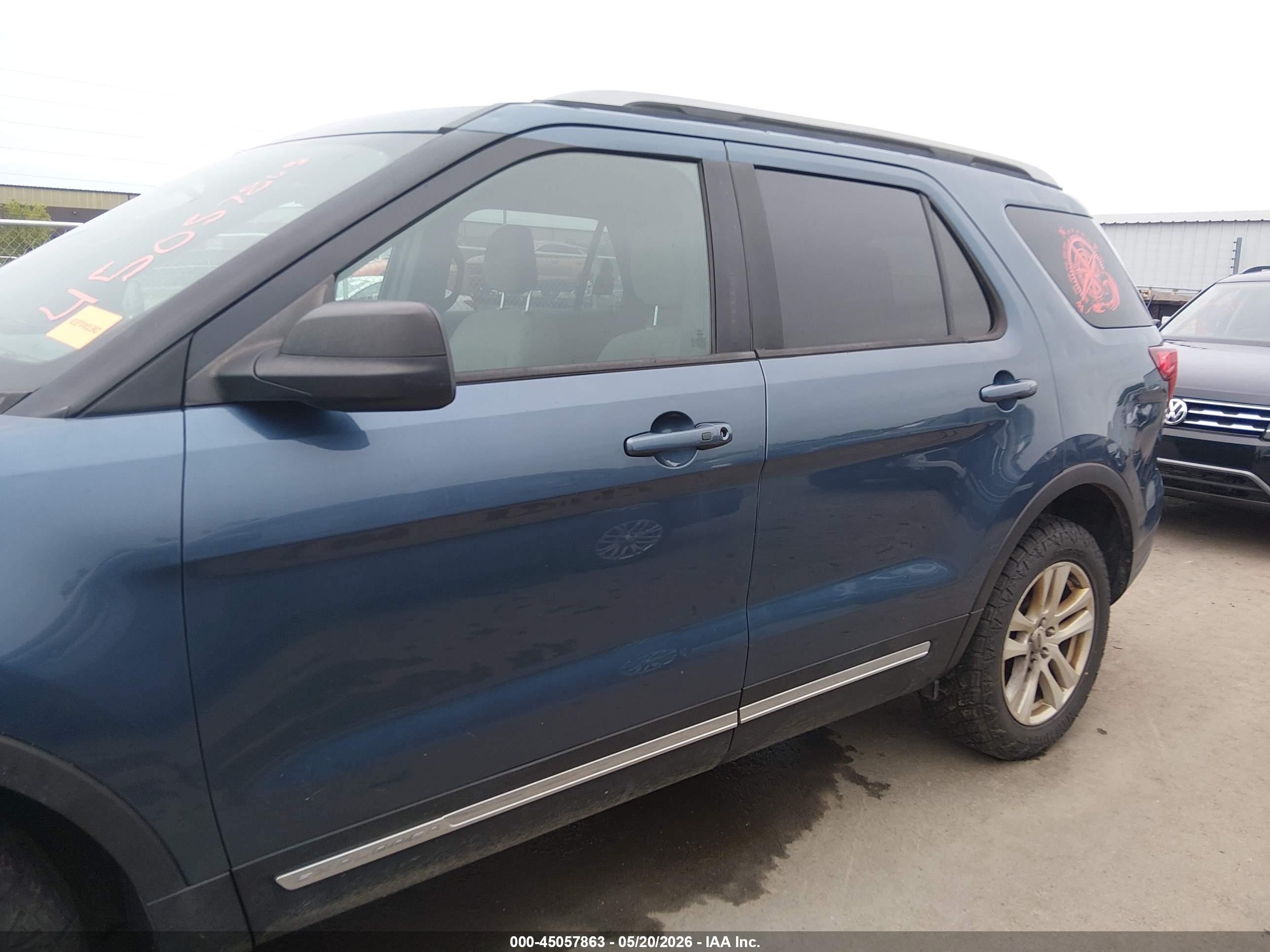 2019 Ford Explorer Xlt Blue vin: 1FM5K8D8XKGA16338