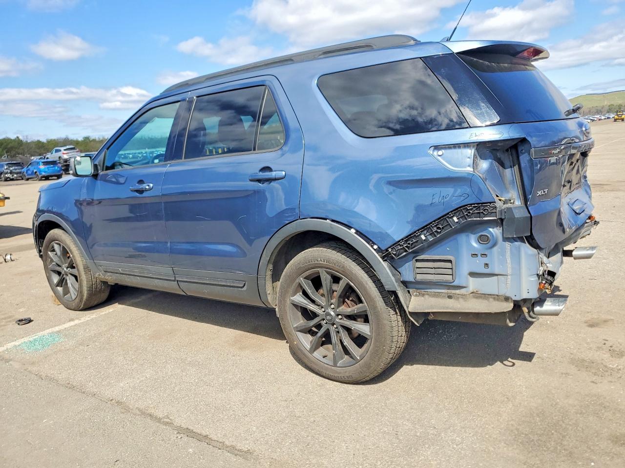2018 Ford Explorer Xlt Blue vin: 1FM5K8DH3JGC46866