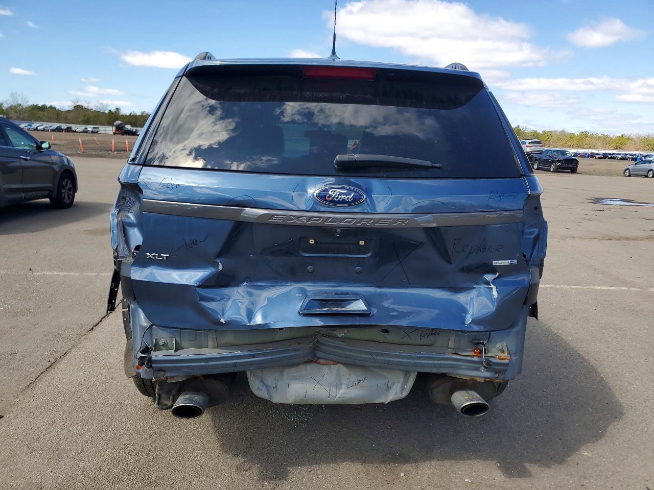 2018 Ford Explorer Xlt Blue vin: 1FM5K8DH3JGC46866