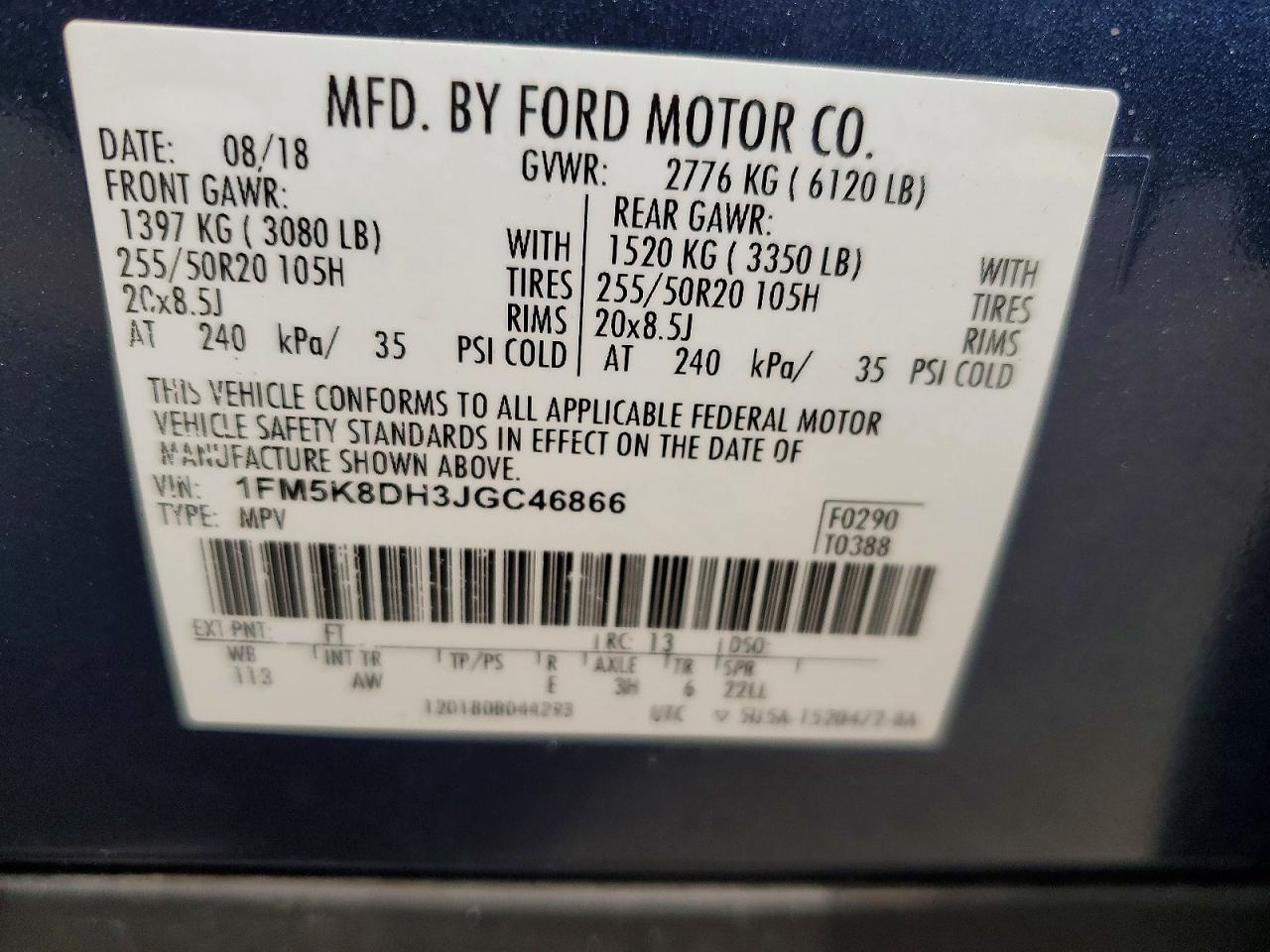 2018 Ford Explorer Xlt Blue vin: 1FM5K8DH3JGC46866