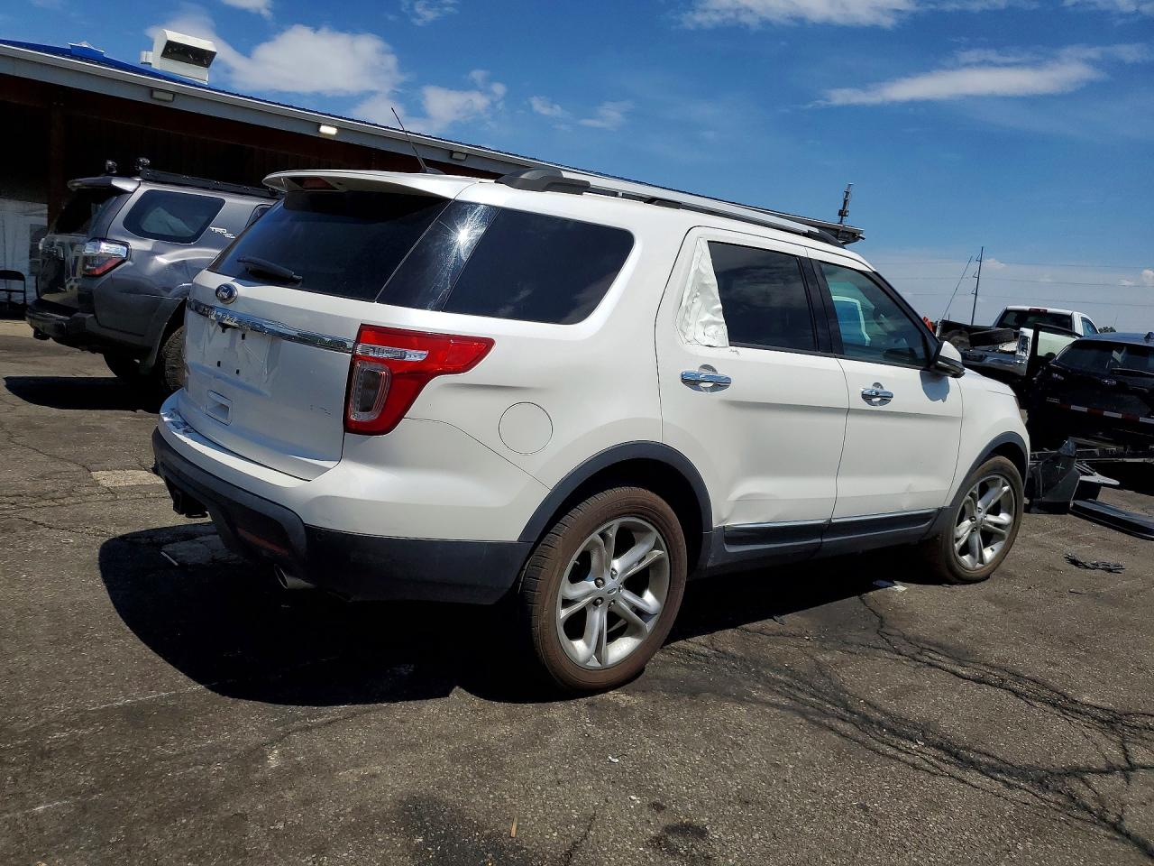 2013 Ford Explorer Limited White vin: 1FM5K8F80DGA01847