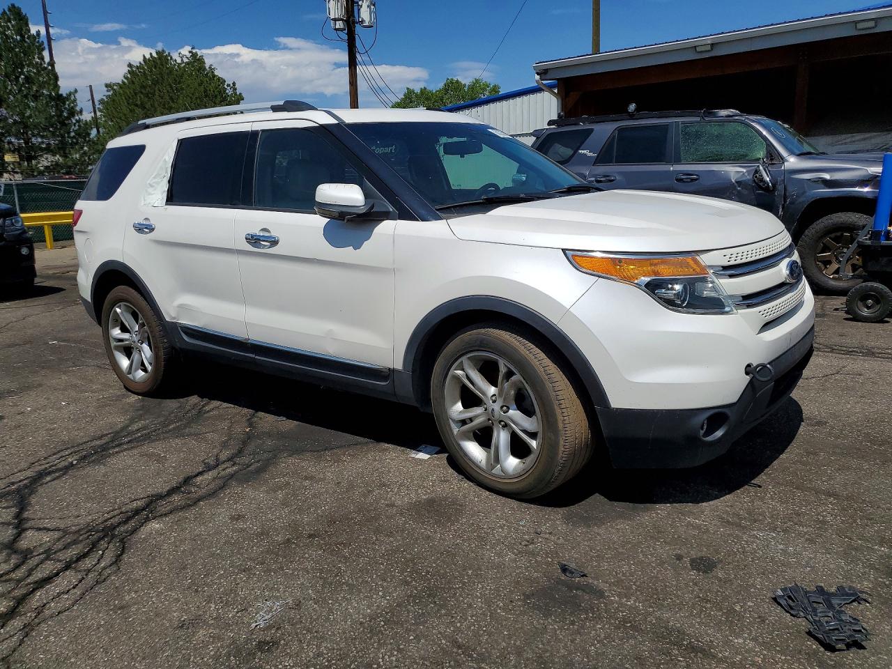 2013 Ford Explorer Limited White vin: 1FM5K8F80DGA01847