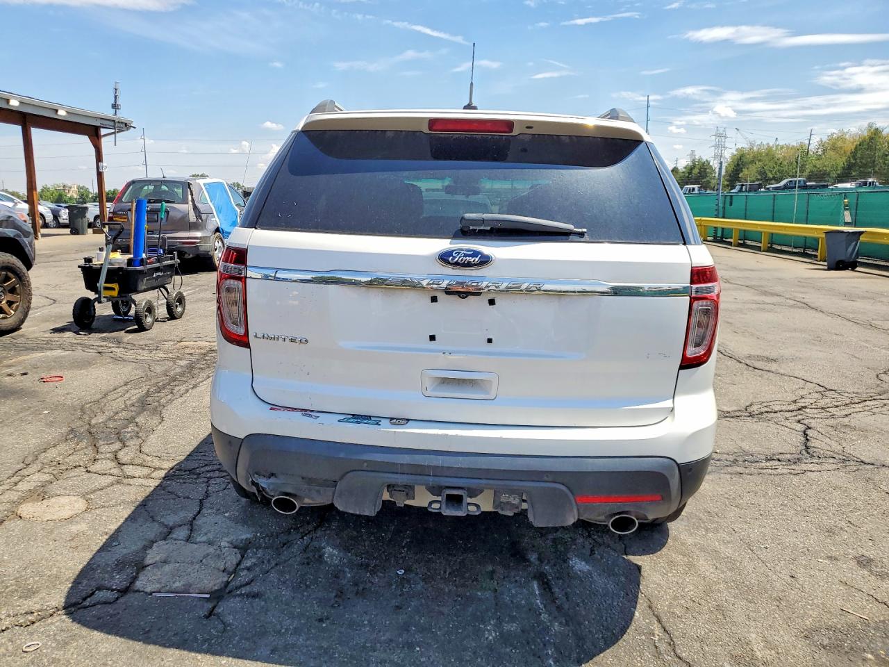 2013 Ford Explorer Limited White vin: 1FM5K8F80DGA01847