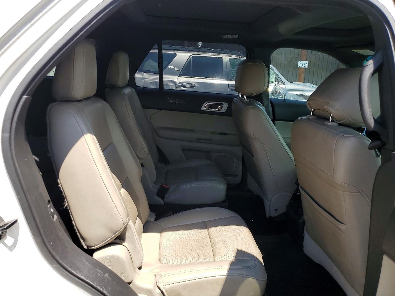 2013 Ford Explorer Limited White vin: 1FM5K8F80DGA01847