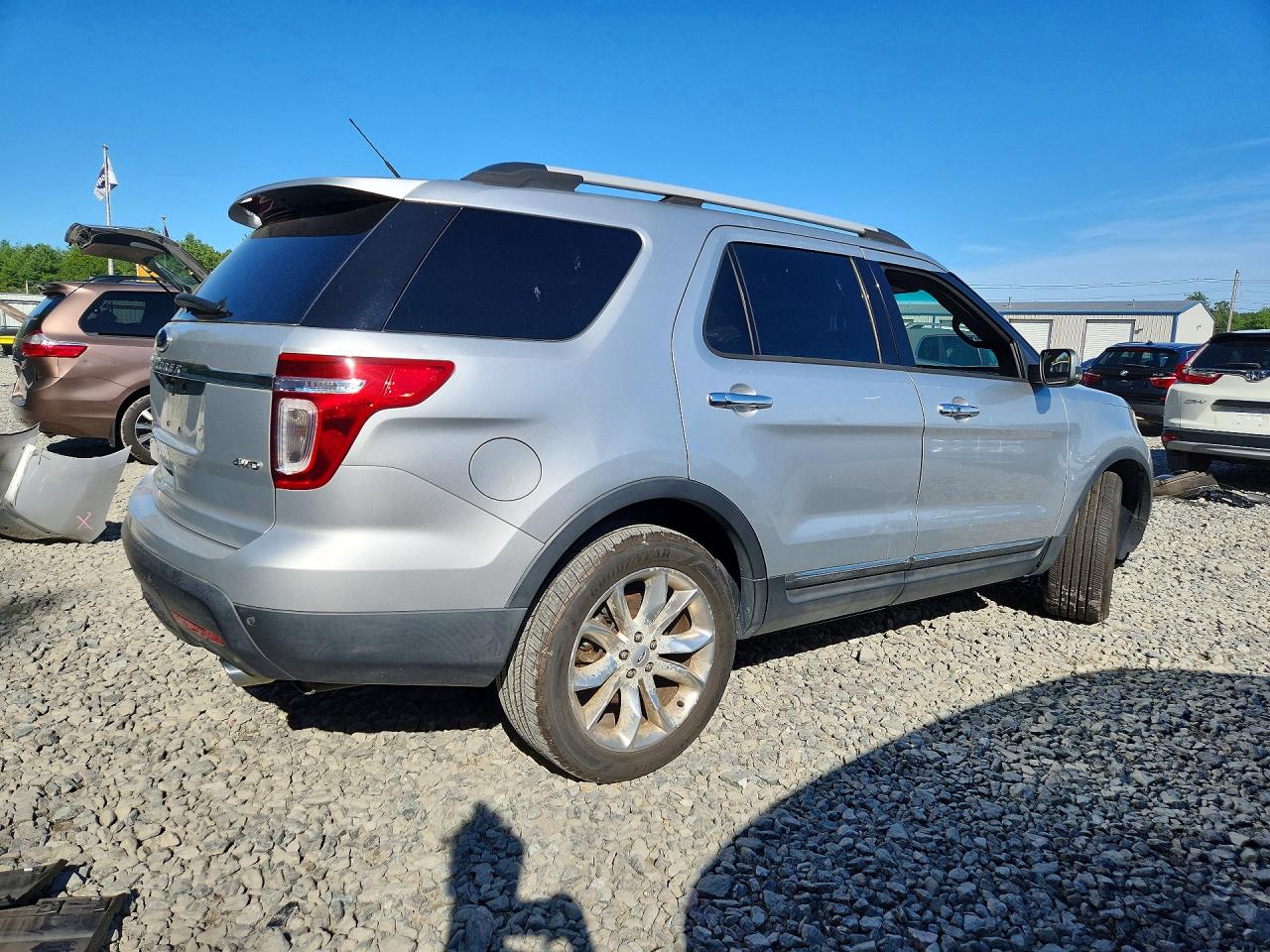 2013 Ford Explorer Limited Silver vin: 1FM5K8F80DGA02819