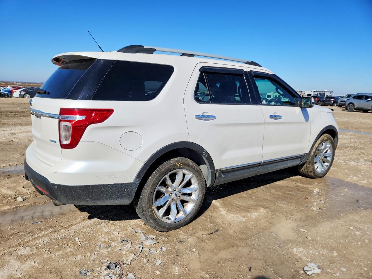 2013 Ford Explorer Limited White vin: 1FM5K8F80DGA12220