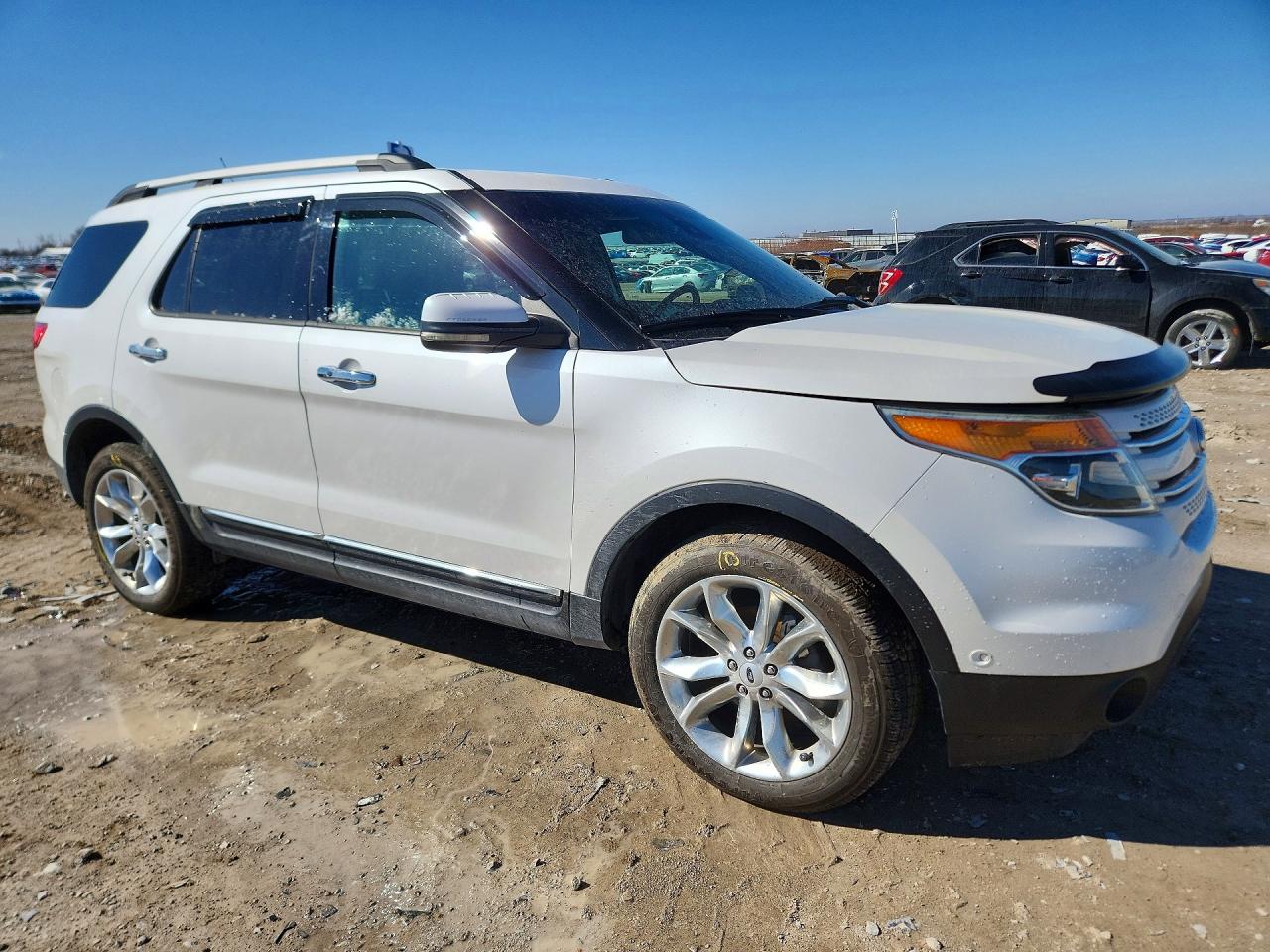 2013 Ford Explorer Limited White vin: 1FM5K8F80DGA12220