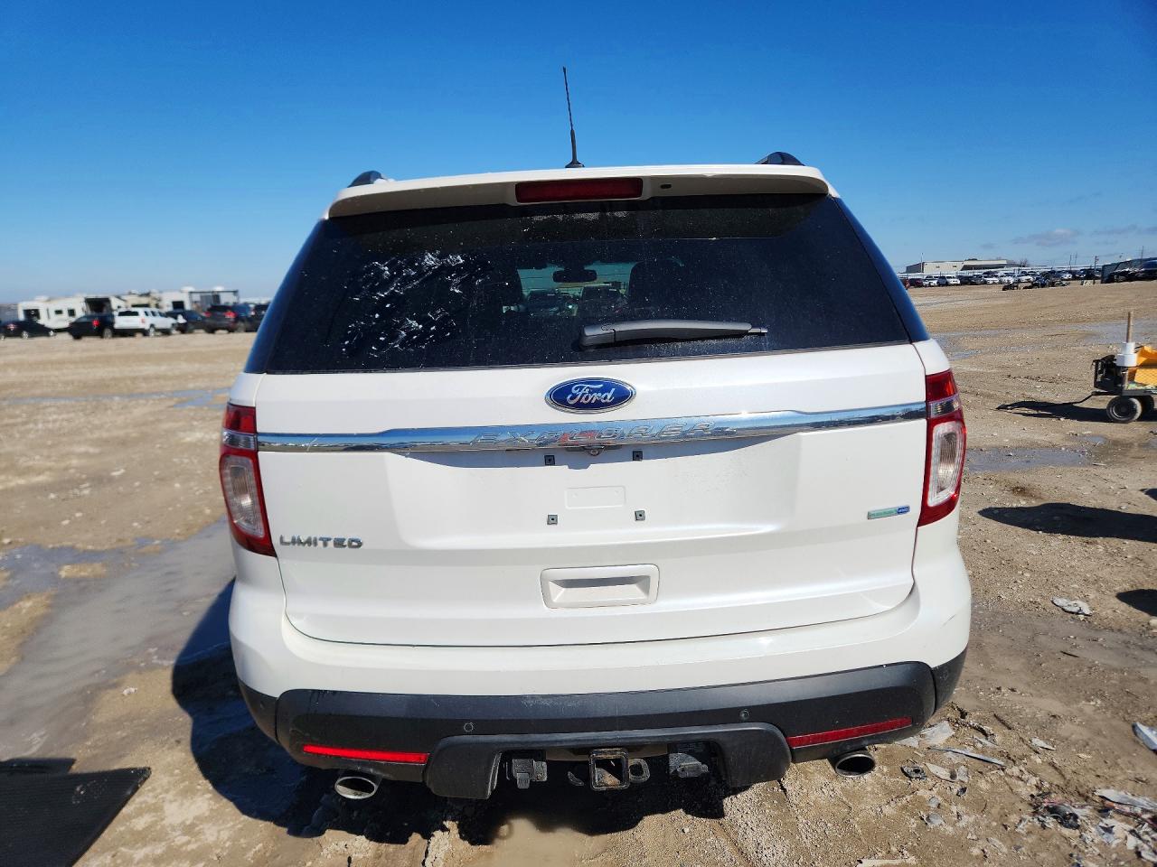 2013 Ford Explorer Limited White vin: 1FM5K8F80DGA12220