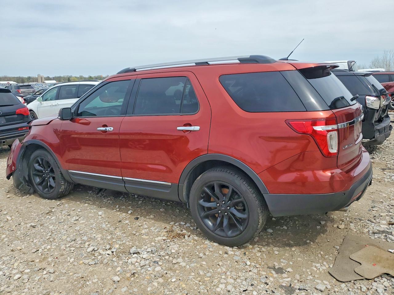 2014 Ford Explorer Limited Red vin: 1FM5K8F80EGA11960