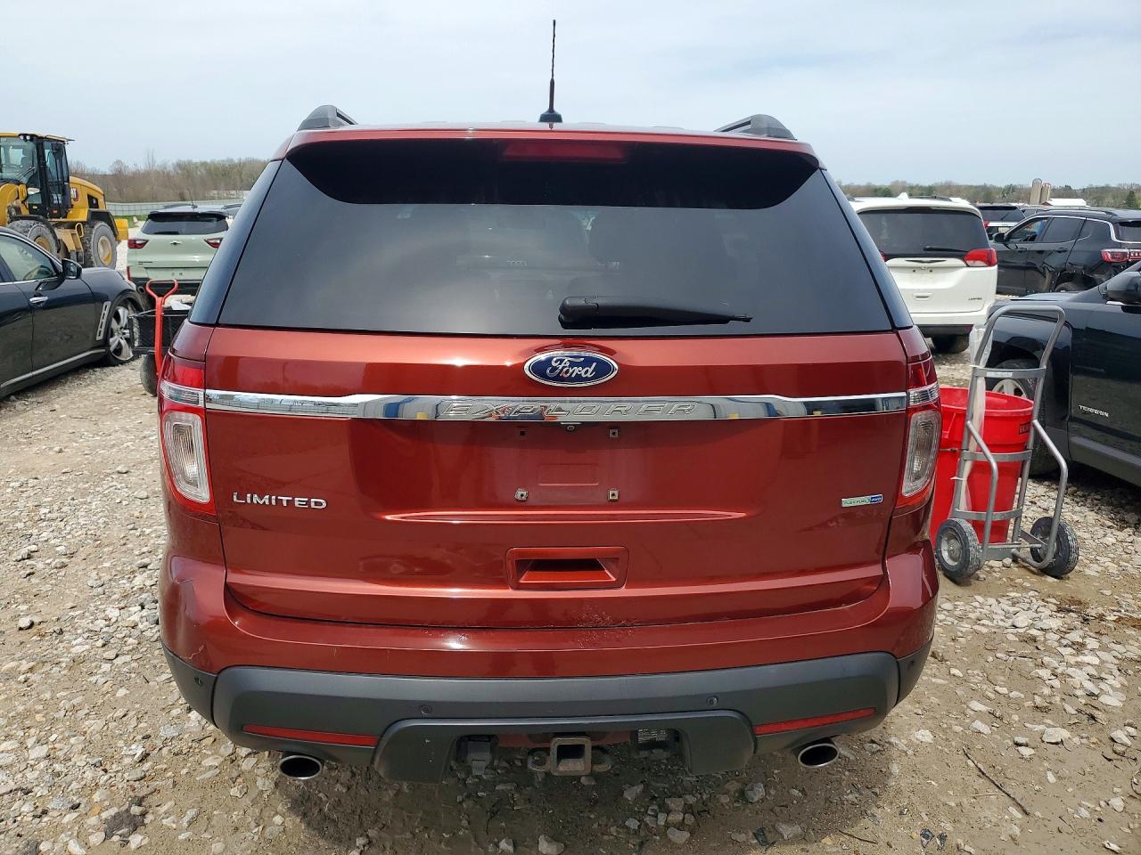 2014 Ford Explorer Limited Red vin: 1FM5K8F80EGA11960