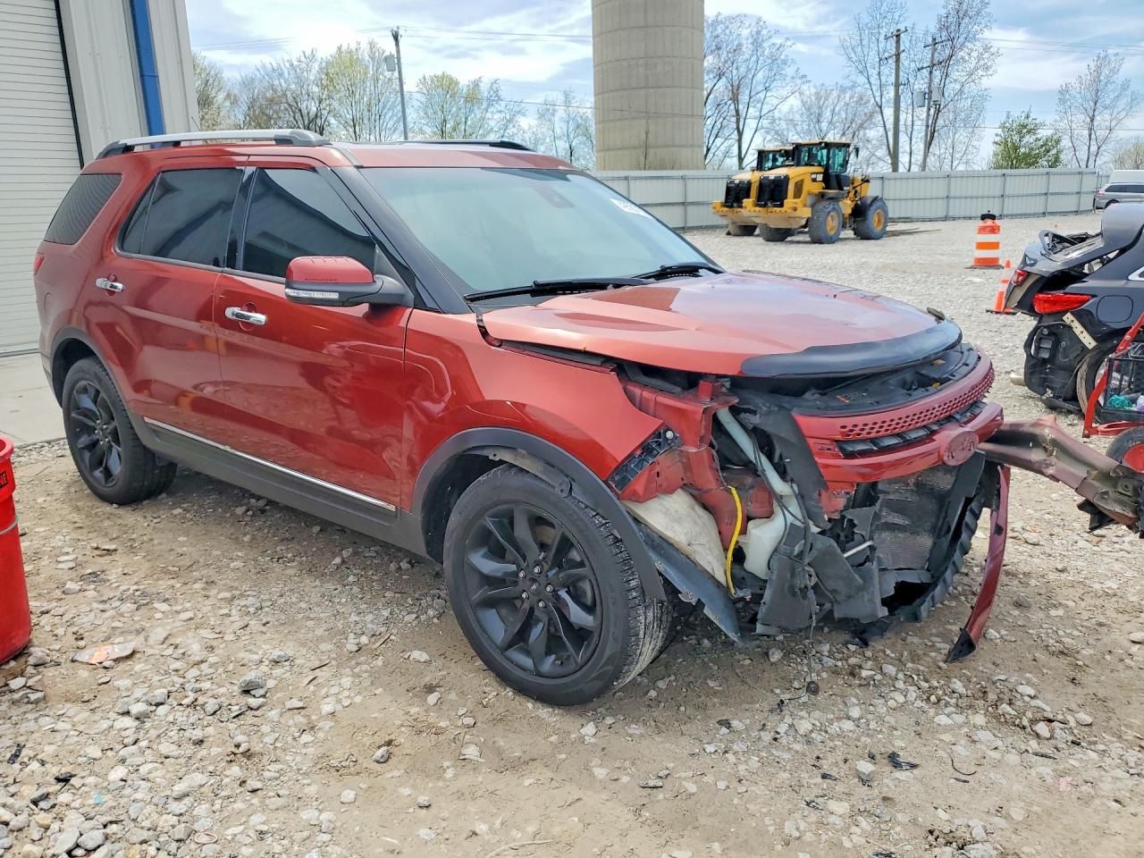 2014 Ford Explorer Limited Red vin: 1FM5K8F80EGA11960