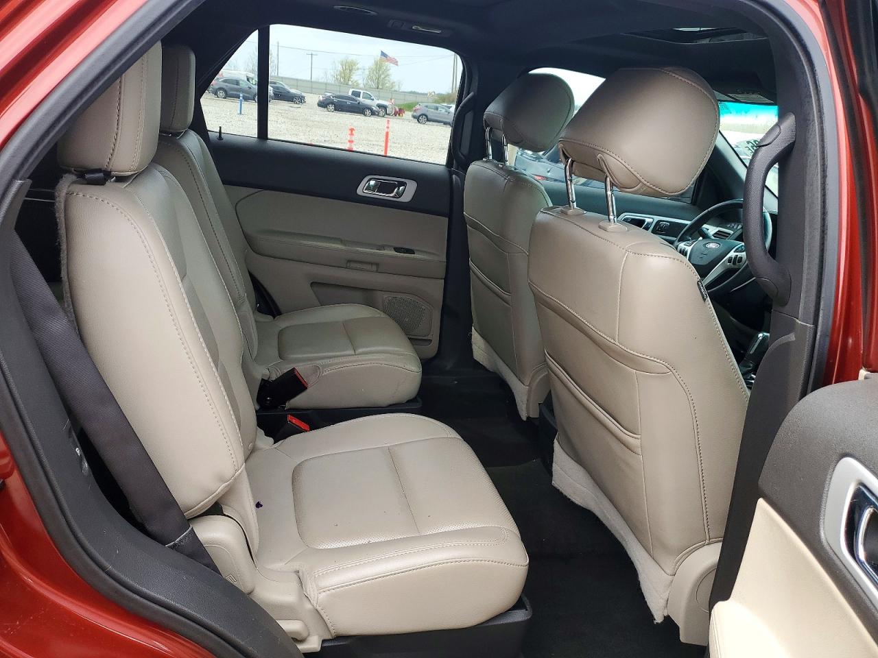2014 Ford Explorer Limited Red vin: 1FM5K8F80EGA11960