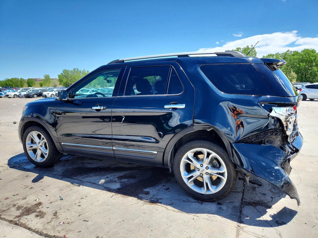 2014 Ford Explorer Limited Бирюзовый vin: 1FM5K8F80EGA64402