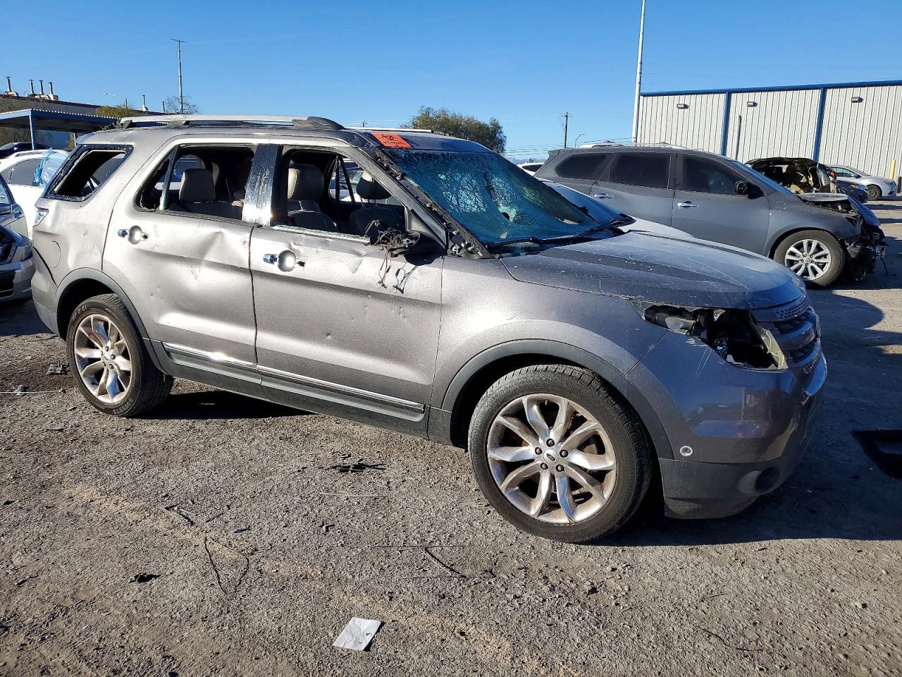 2014 Ford Explorer Limited Gray vin: 1FM5K8F80EGB73510