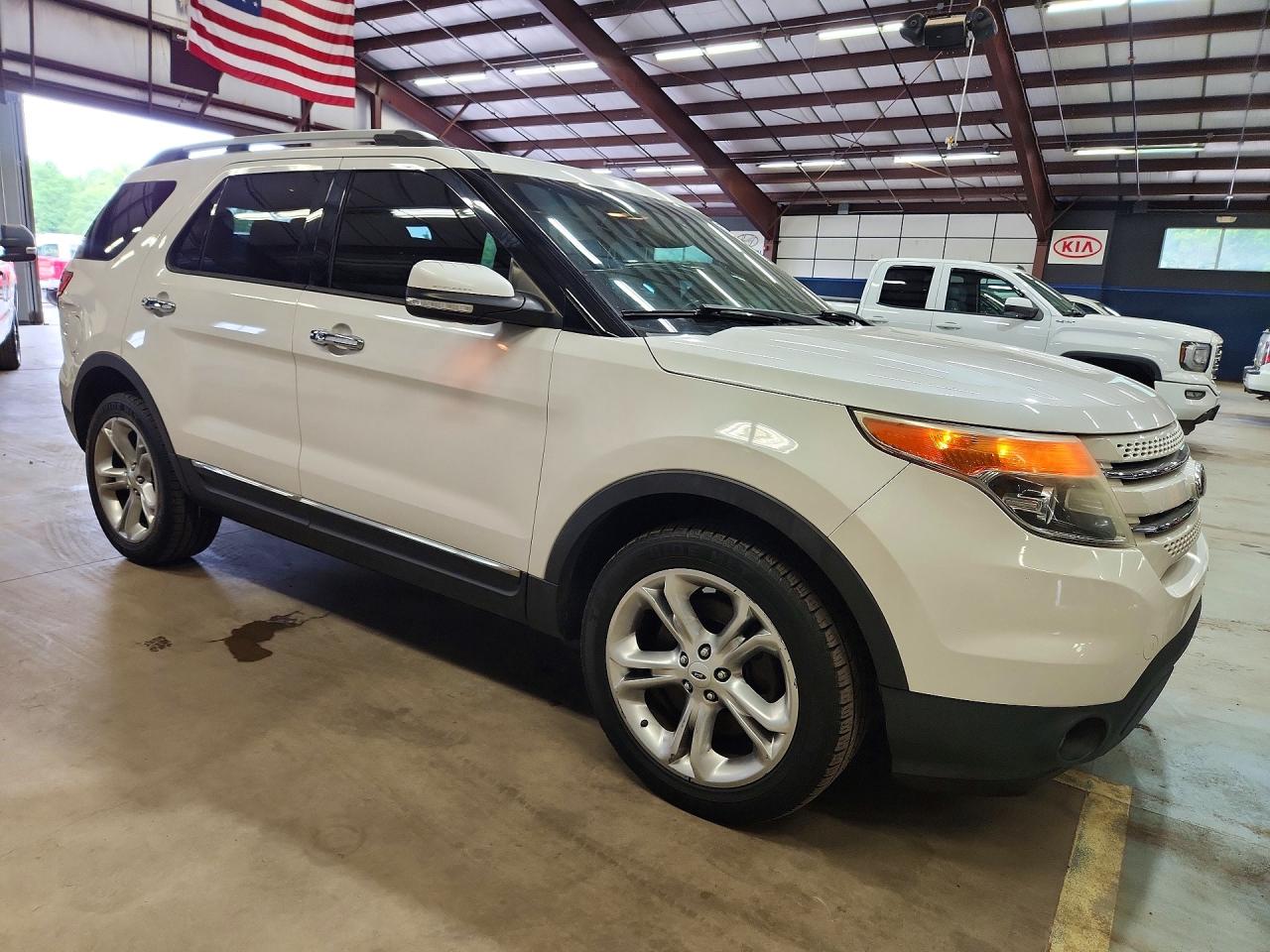 2014 Ford Explorer Limited White vin: 1FM5K8F80EGC02973