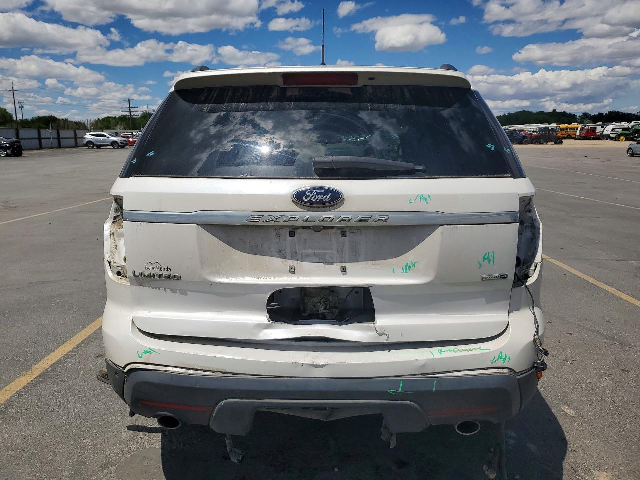2014 Ford Explorer Limited Белый vin: 1FM5K8F80EGC28876