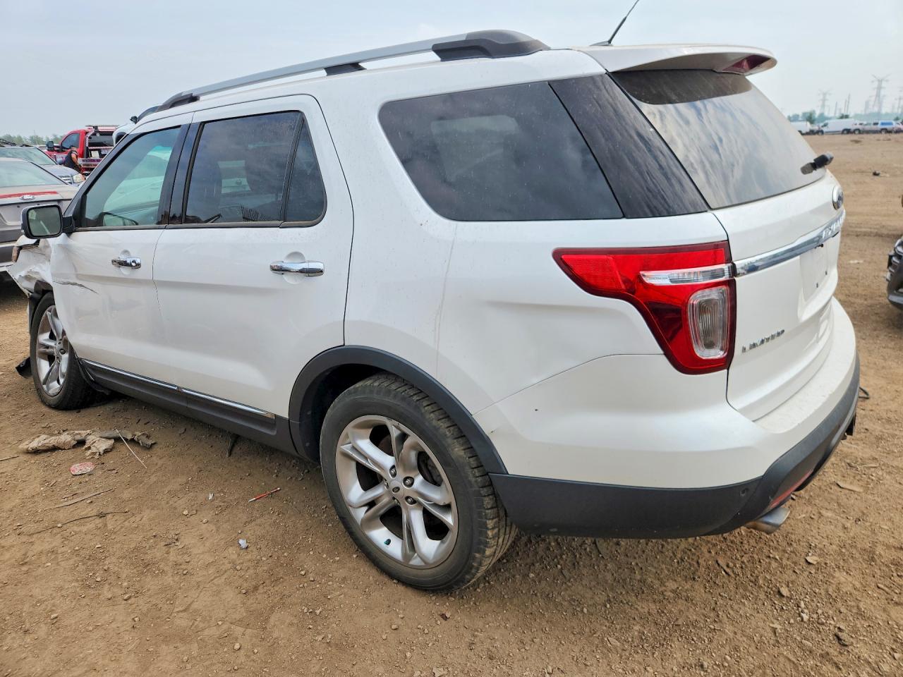 2014 Ford Explorer Limited White vin: 1FM5K8F80EGC41160