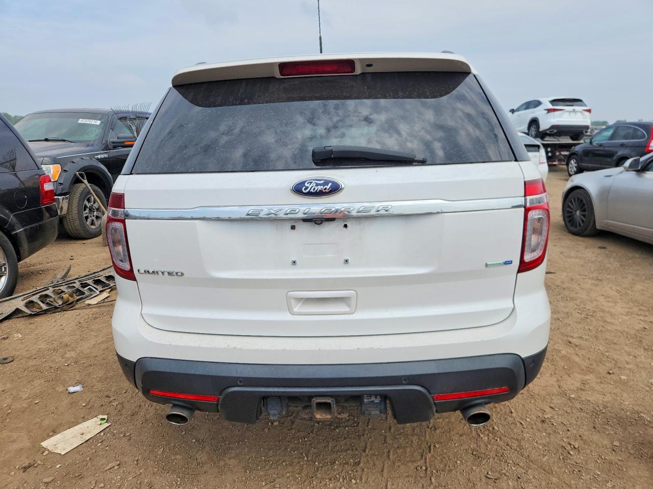 2014 Ford Explorer Limited White vin: 1FM5K8F80EGC41160
