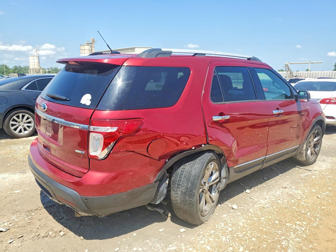 2015 Ford Explorer Limited Burgundy vin: 1FM5K8F80FGB52996