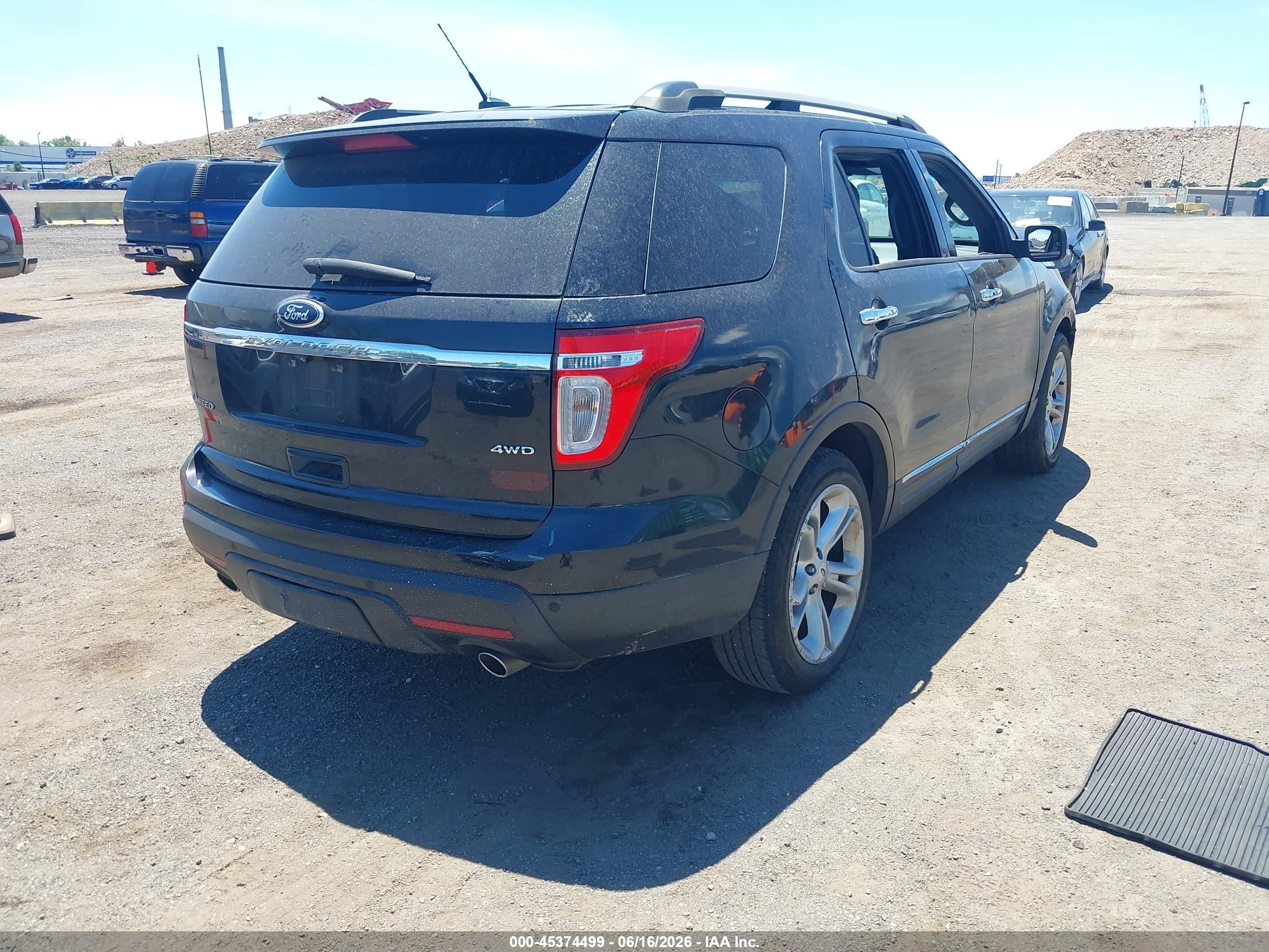 2015 Ford Explorer Limited Черный vin: 1FM5K8F80FGC01162