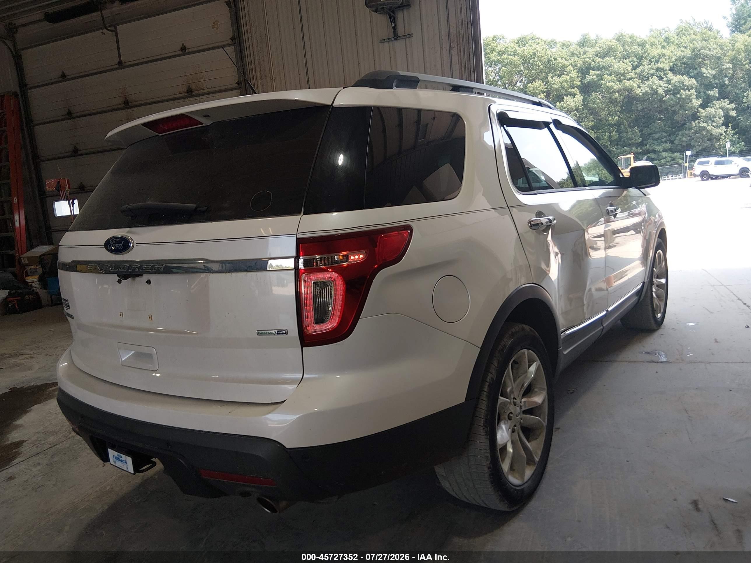 2015 Ford Explorer Limited White vin: 1FM5K8F80FGC12078