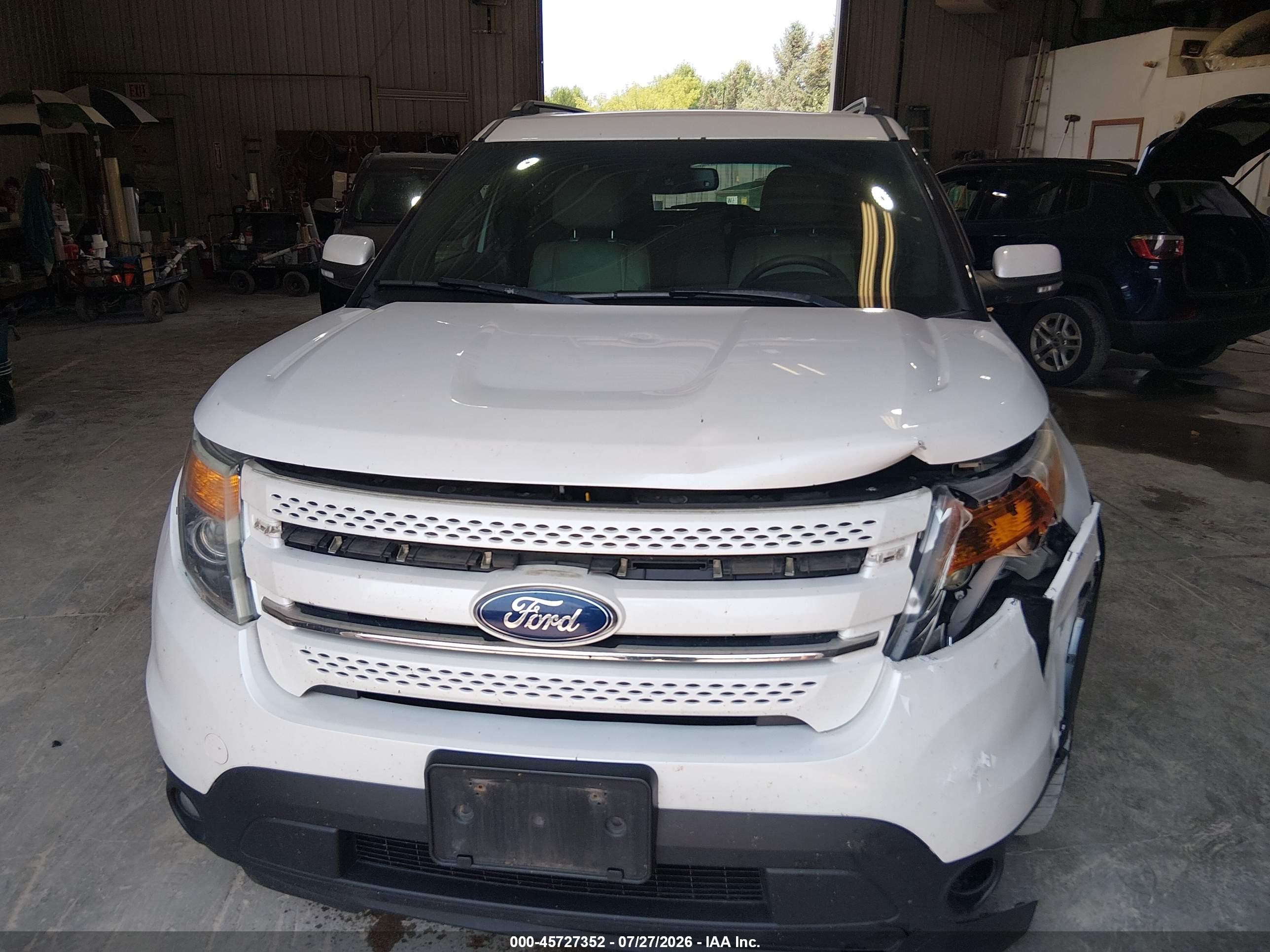 2015 Ford Explorer Limited White vin: 1FM5K8F80FGC12078