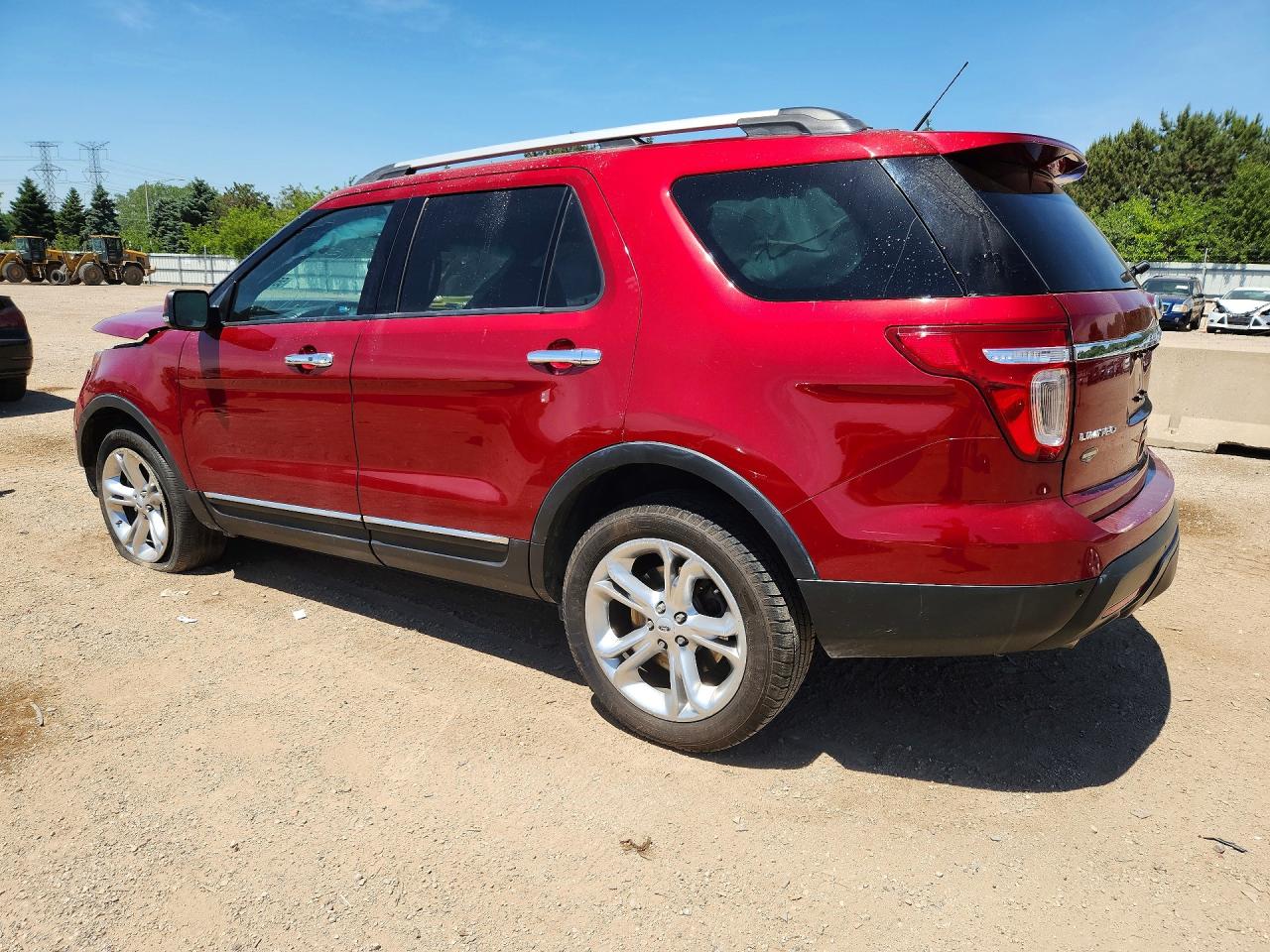 2015 Ford Explorer Limited Красный vin: 1FM5K8F80FGC47056