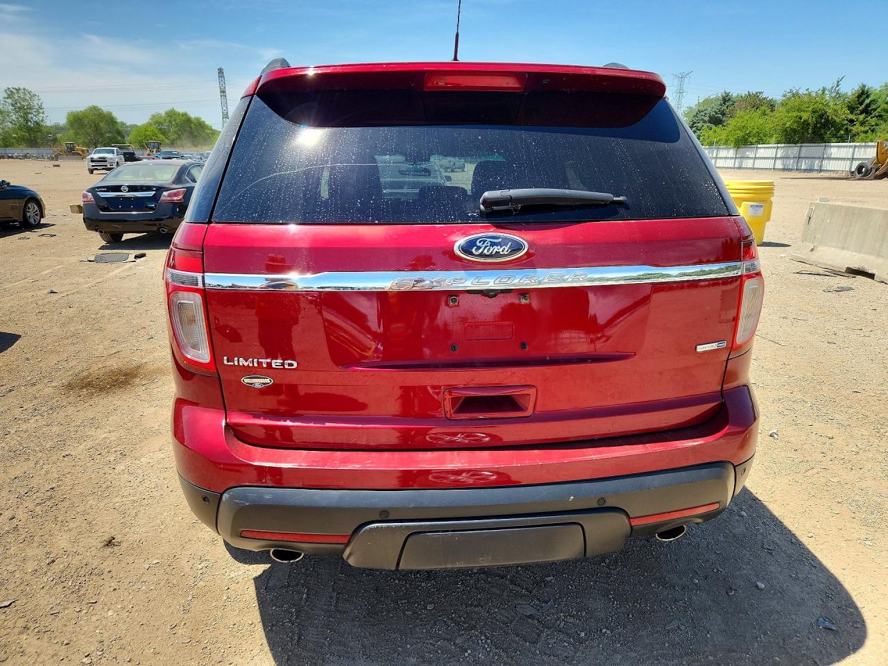2015 Ford Explorer Limited Красный vin: 1FM5K8F80FGC47056