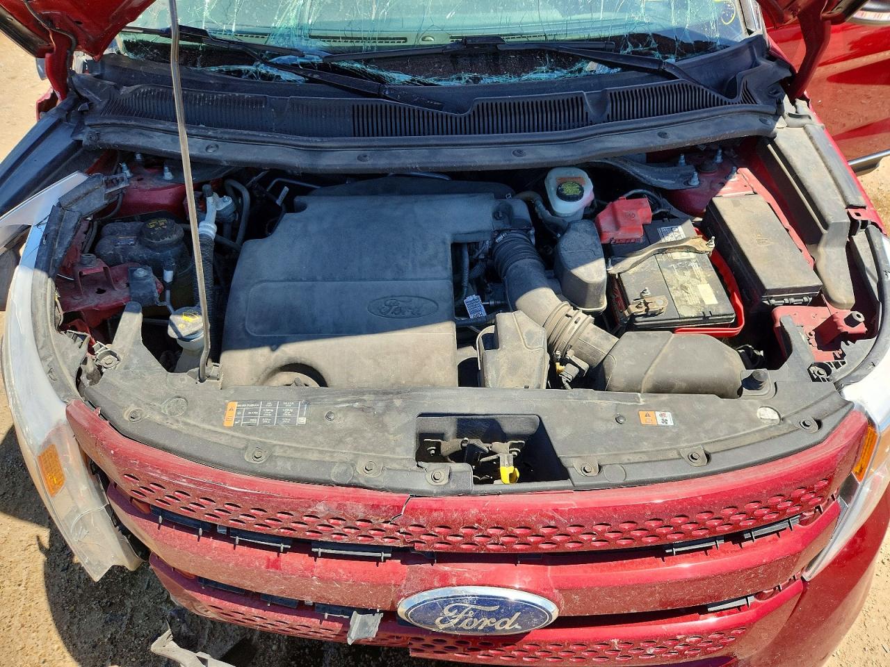 2015 Ford Explorer Limited Красный vin: 1FM5K8F80FGC47056