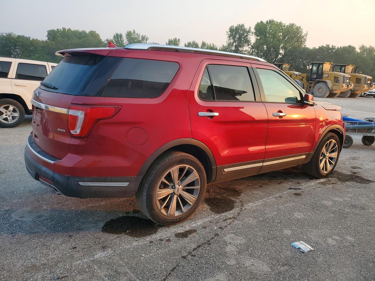 2018 Ford Explorer Limited Maroon vin: 1FM5K8F80JGB35267
