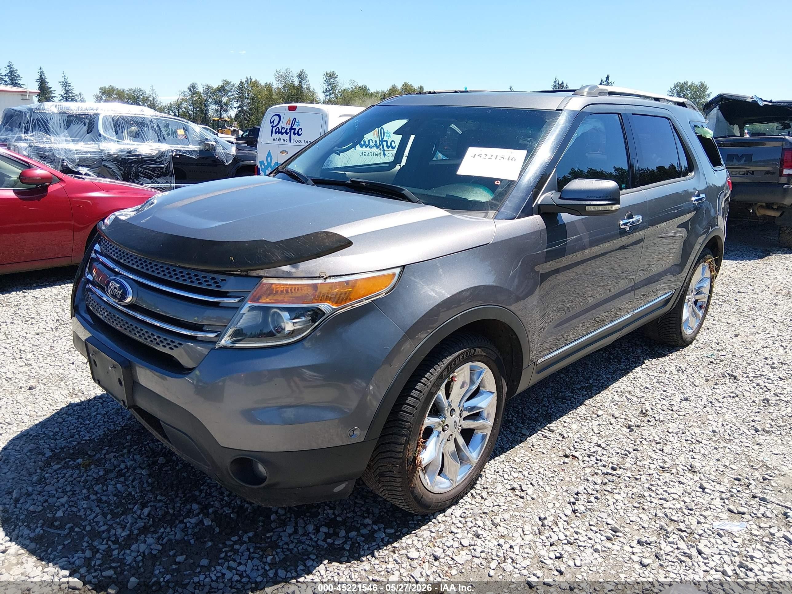 2013 Ford Explorer Limited Gray vin: 1FM5K8F81DGA54847