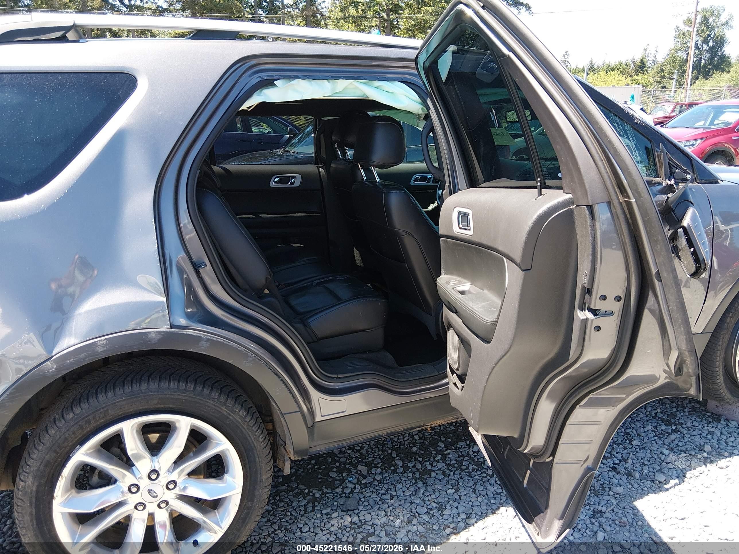 2013 Ford Explorer Limited Gray vin: 1FM5K8F81DGA54847