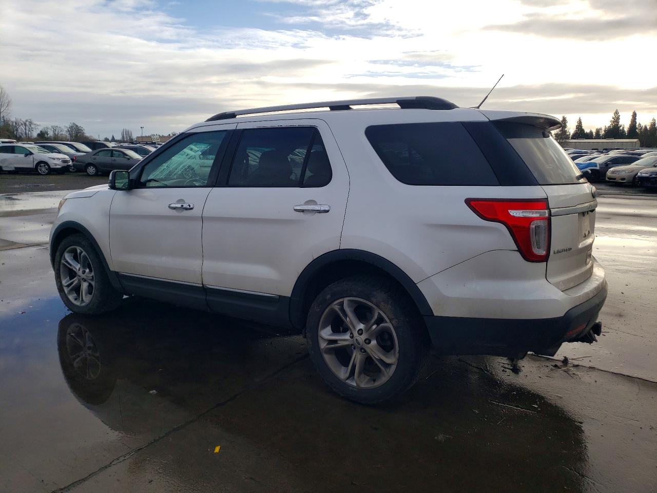 2013 Ford Explorer Limited White vin: 1FM5K8F81DGA67856