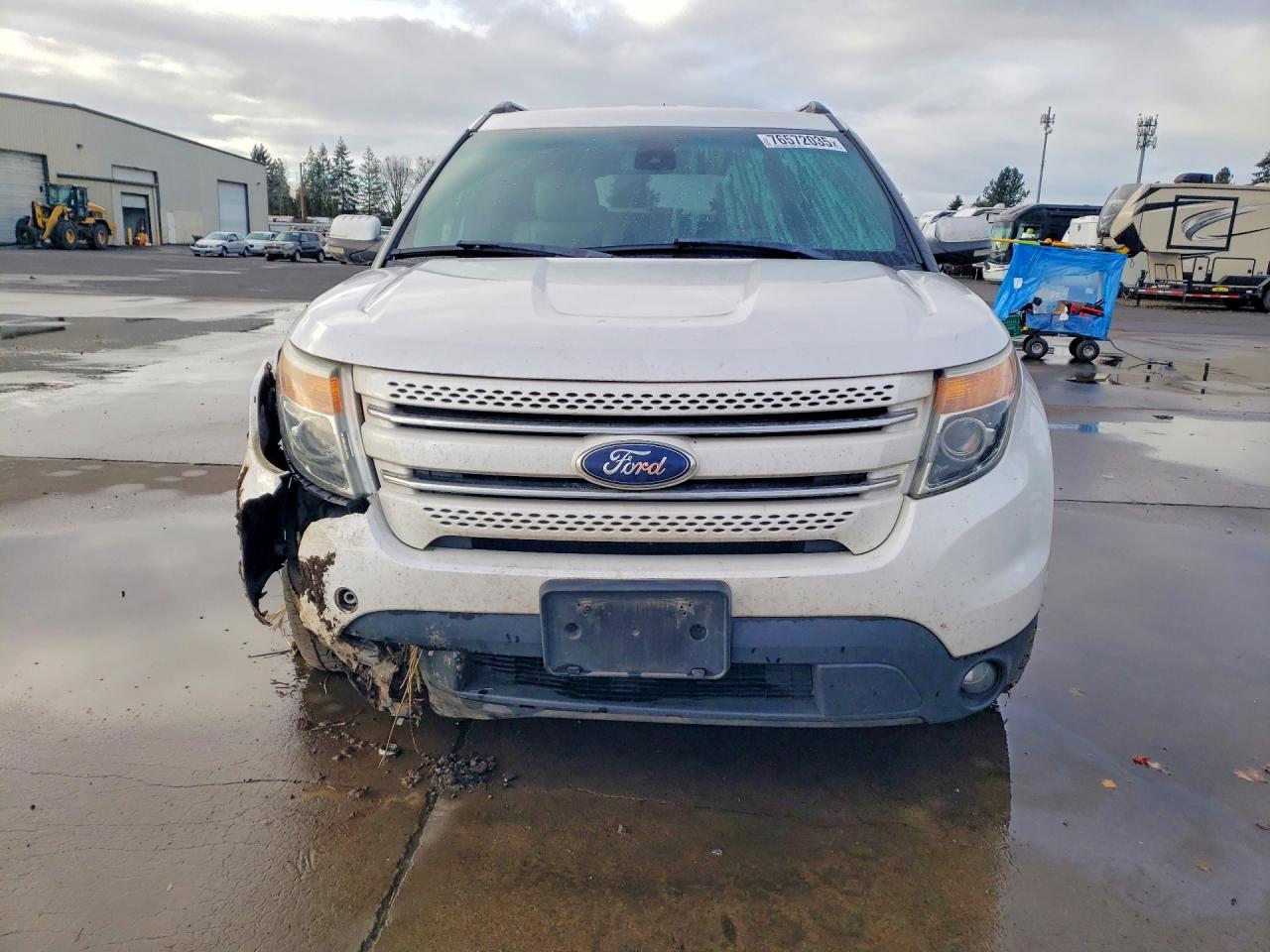 2013 Ford Explorer Limited White vin: 1FM5K8F81DGA67856