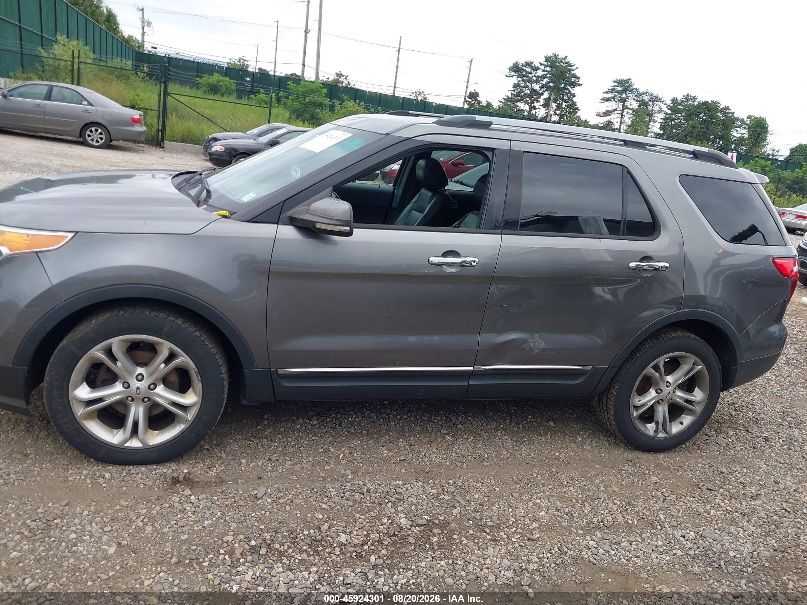 2013 Ford Explorer Limited Gray vin: 1FM5K8F81DGA75813