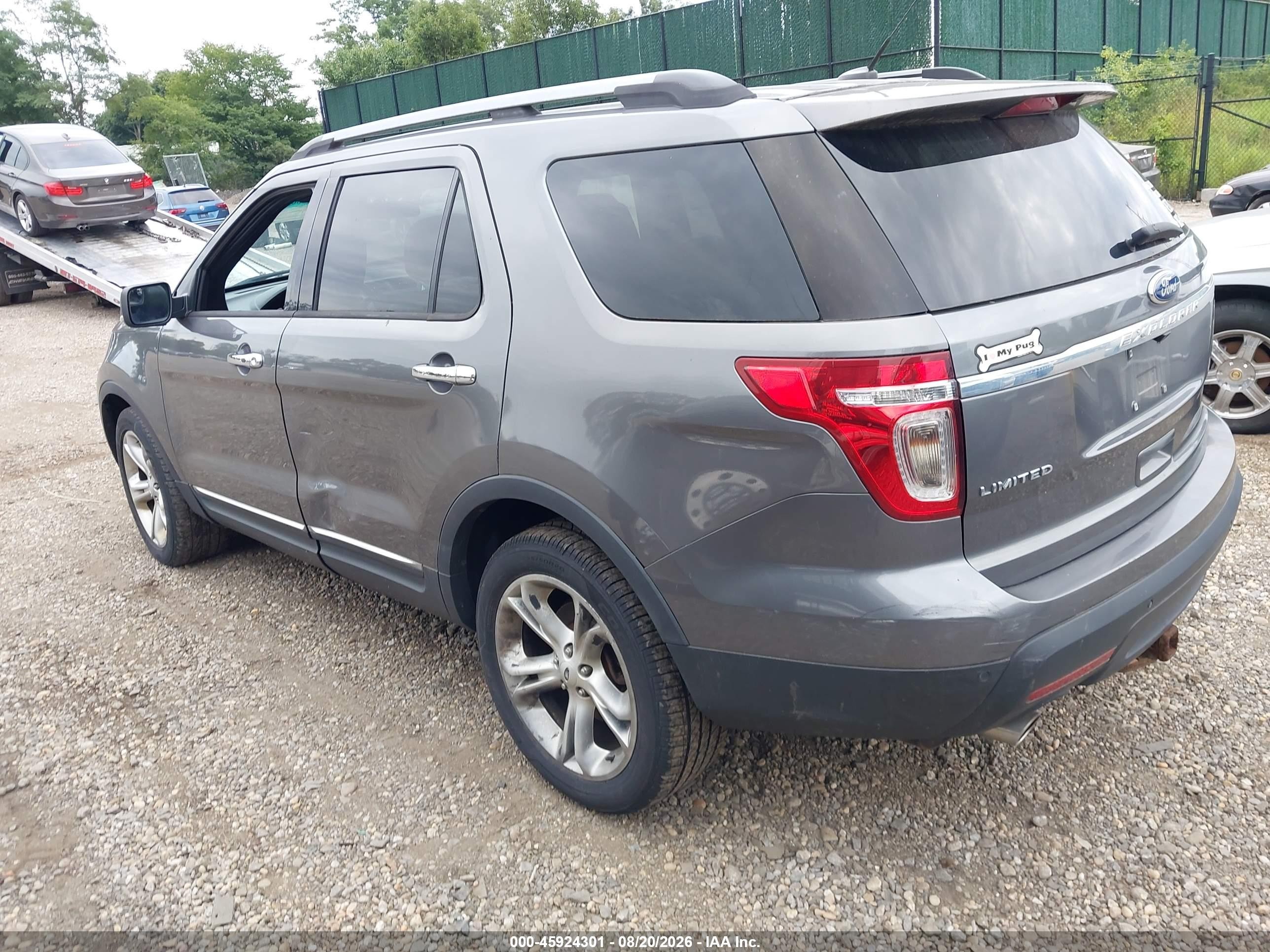 2013 Ford Explorer Limited Gray vin: 1FM5K8F81DGA75813