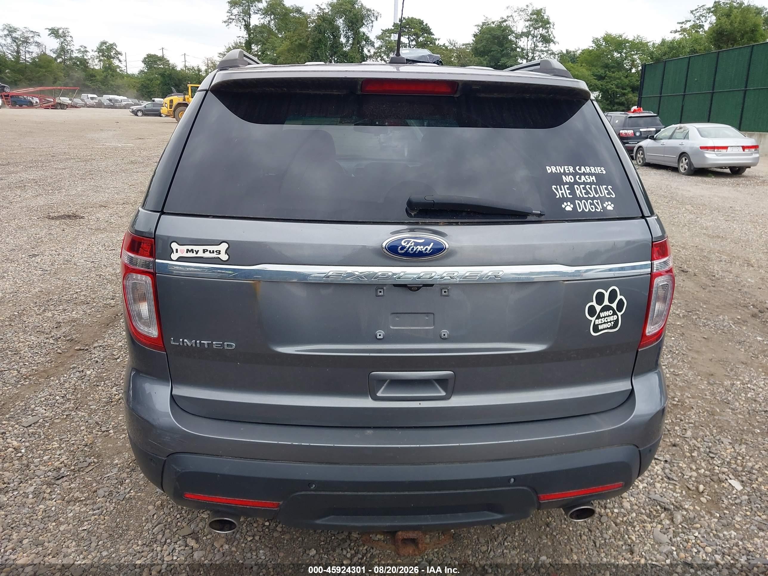 2013 Ford Explorer Limited Gray vin: 1FM5K8F81DGA75813