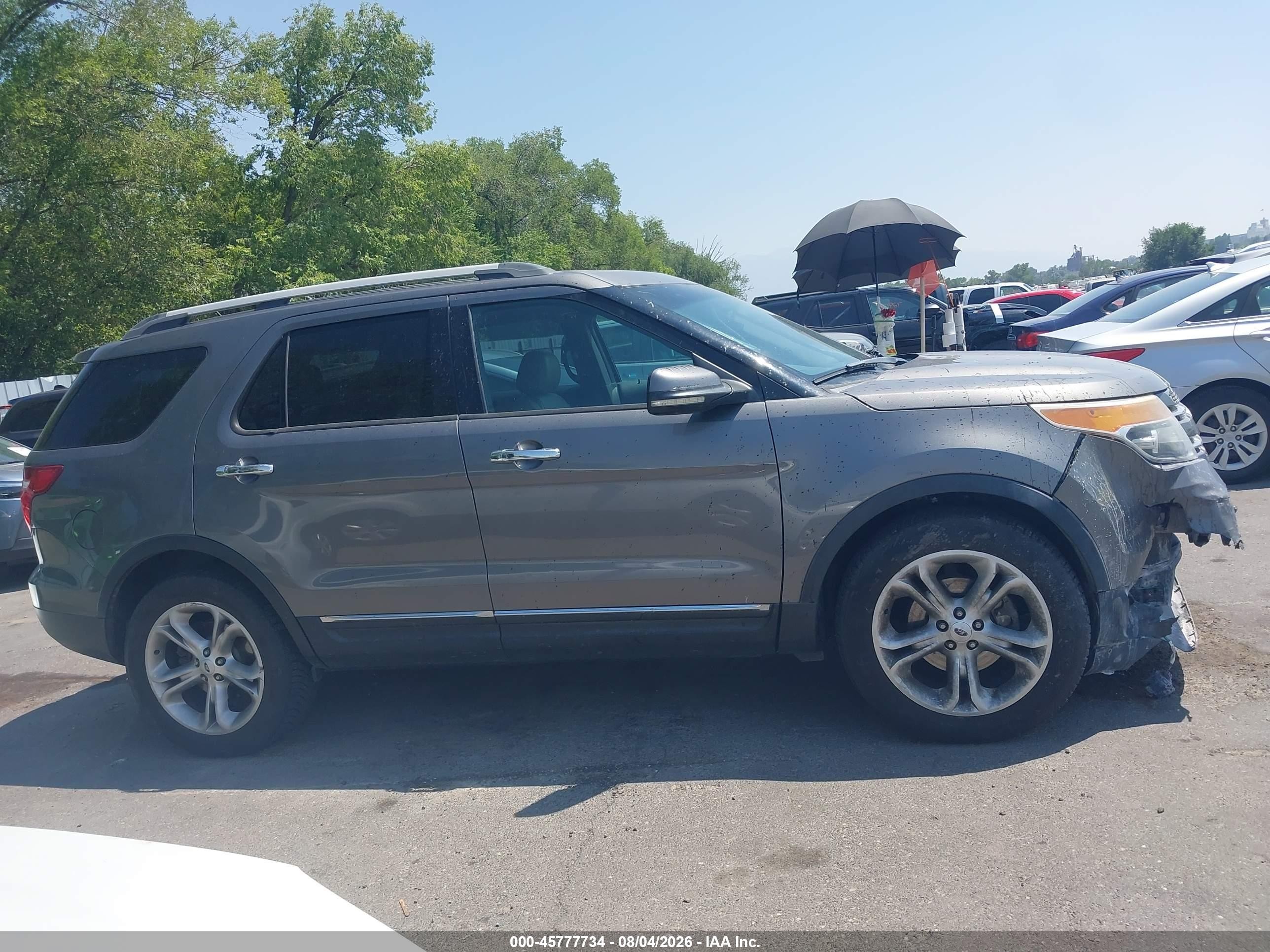 2013 Ford Explorer Limited Серый vin: 1FM5K8F81DGA89274